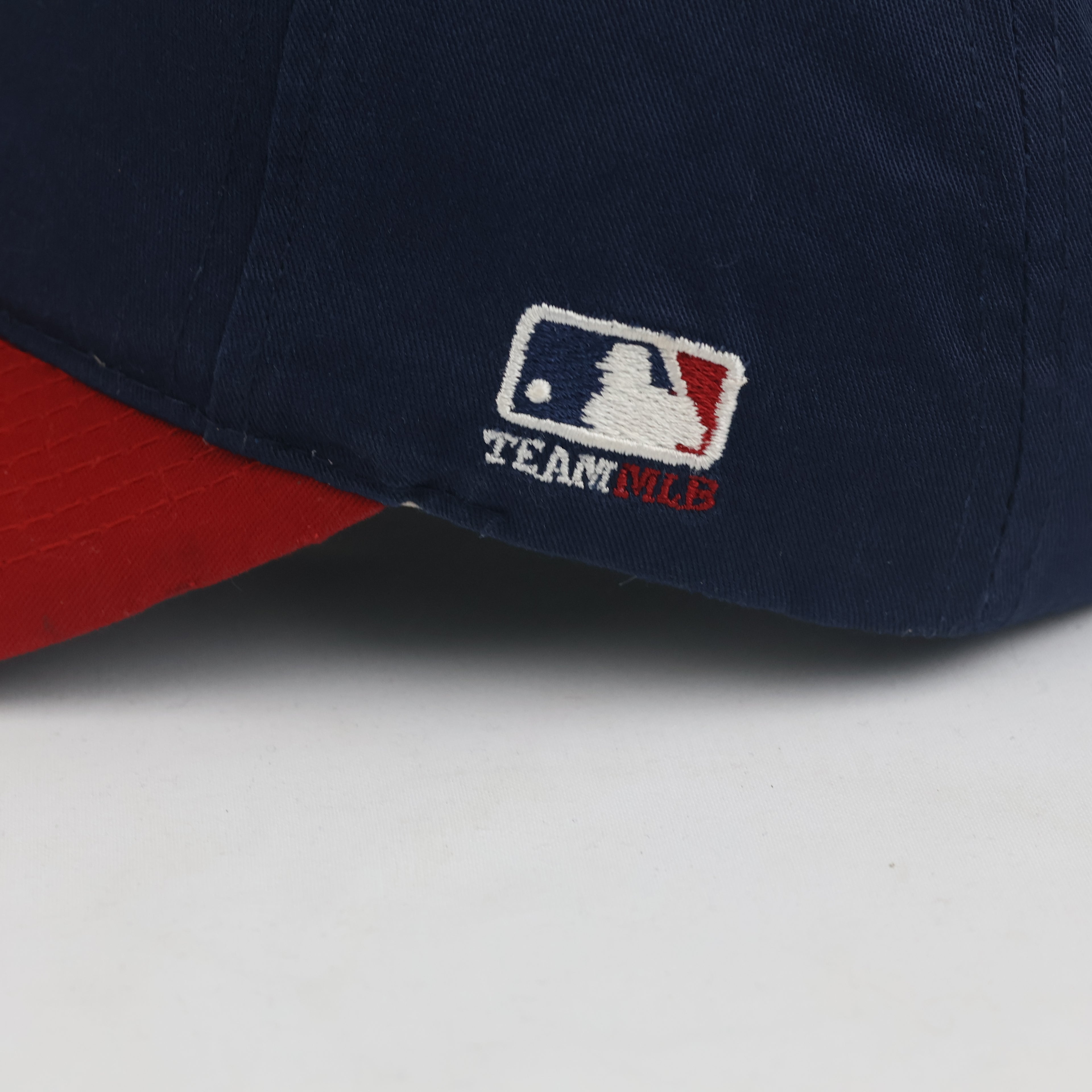 Vintage Cleveland Indians Chief Wahoo MLB Hat | Navy Red Strapback Cap
