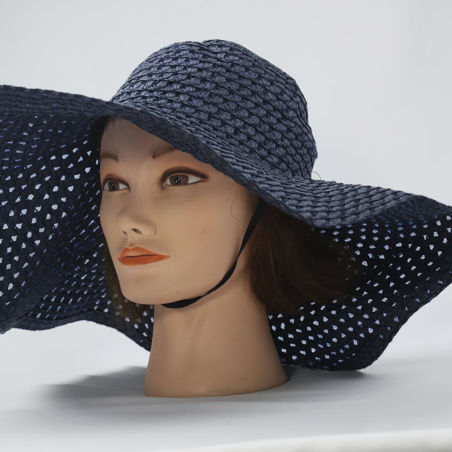 Glamorous Navy Blue Floppy Sun Hat | Extra Wide Brim