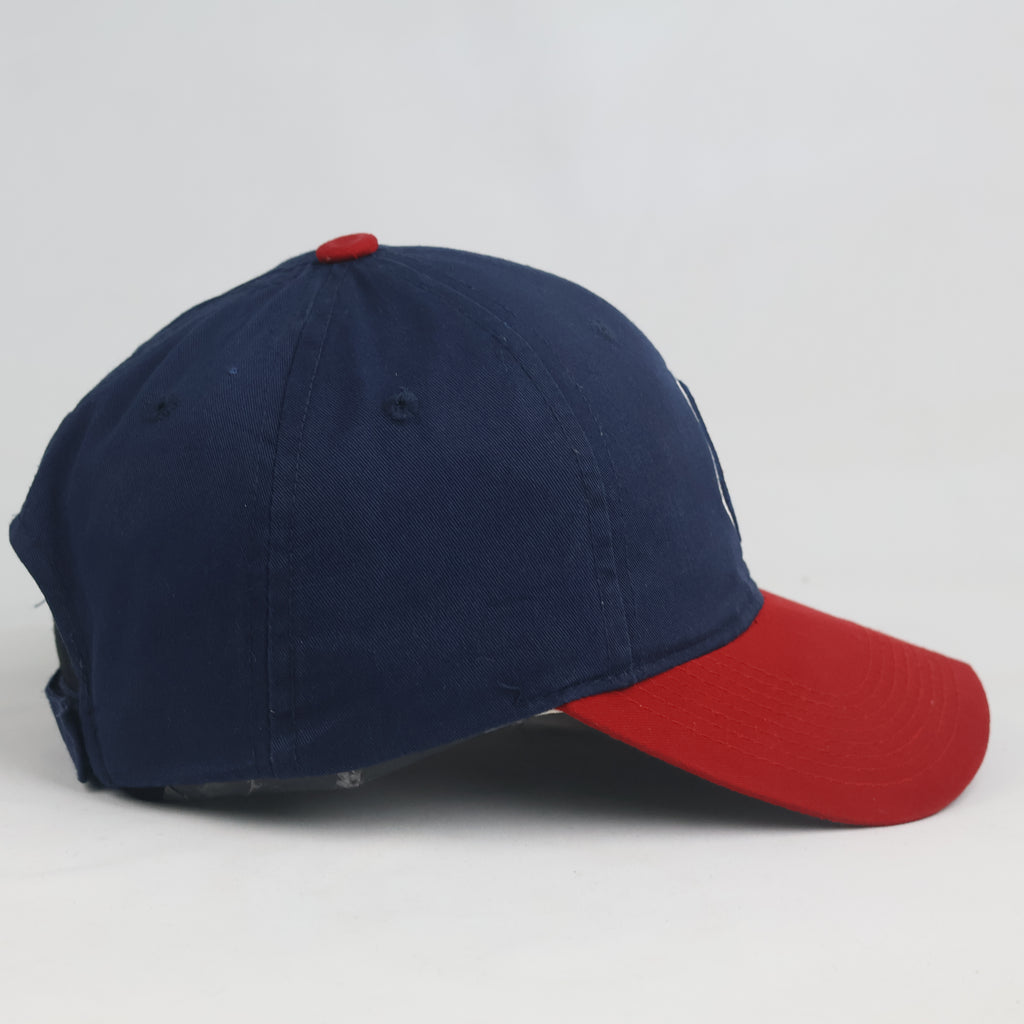 Vintage Cleveland Indians Chief Wahoo MLB Hat | Navy Red Strapback Cap