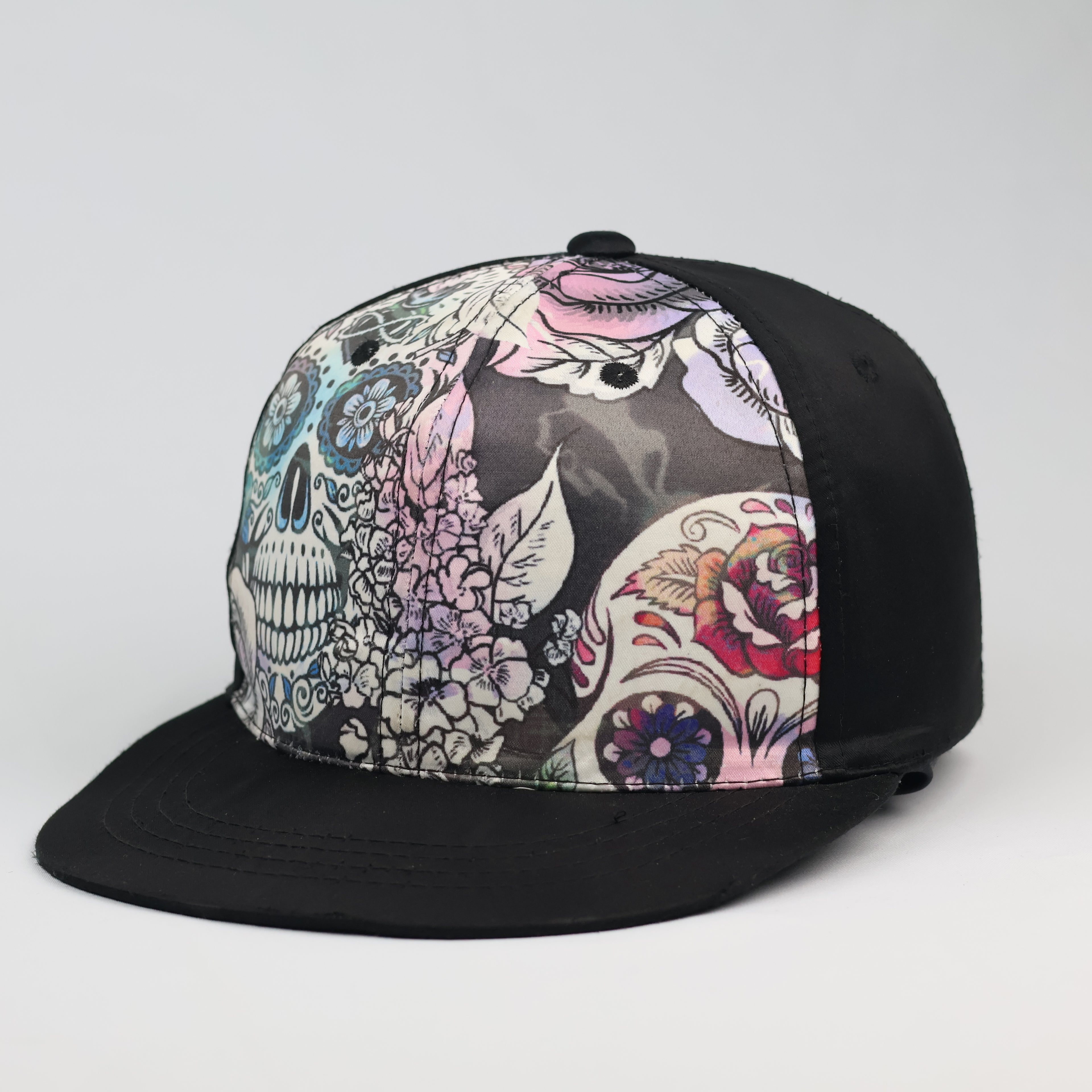 Retro Calavera Graphic Print Streetwear Hat