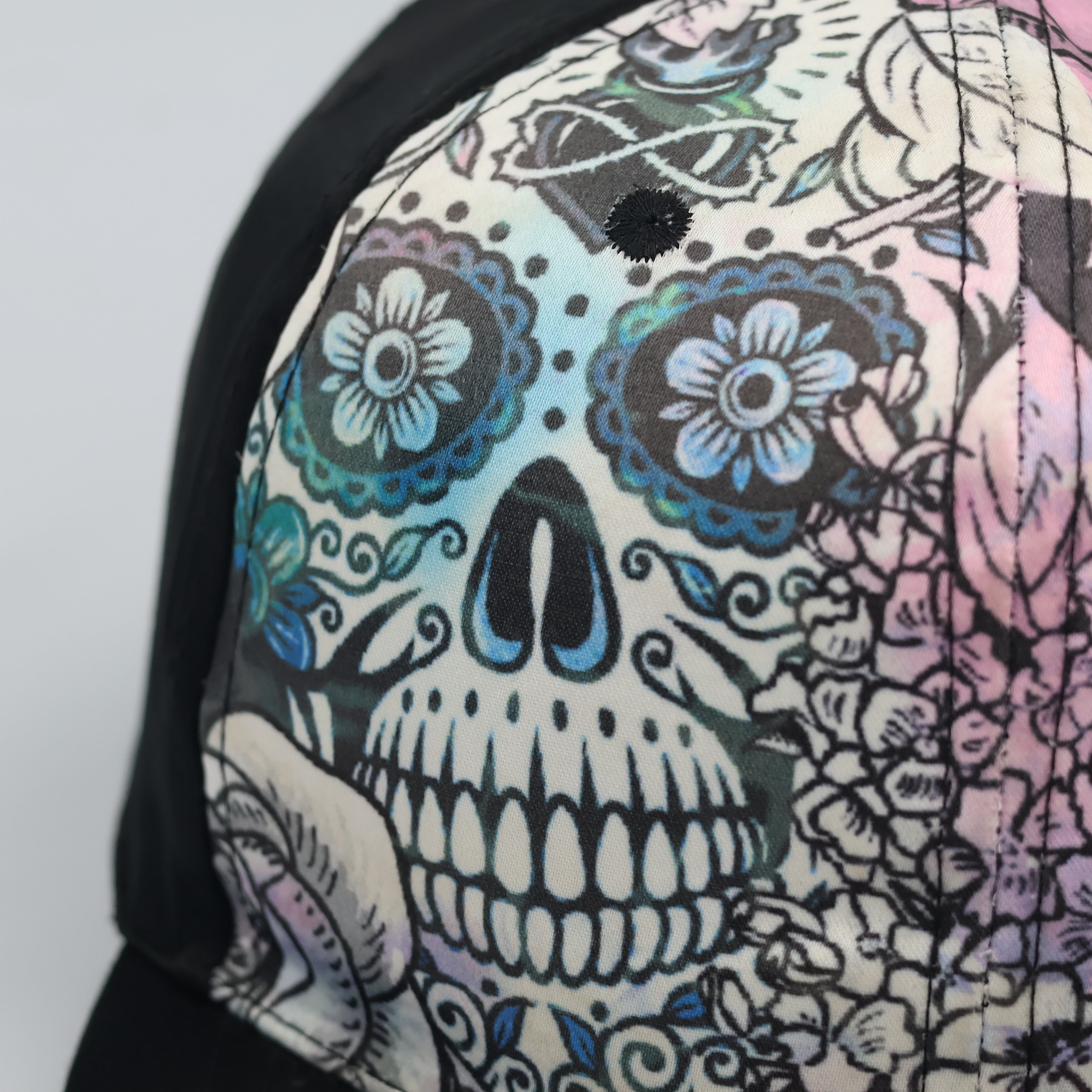 Retro Calavera Graphic Print Streetwear Hat