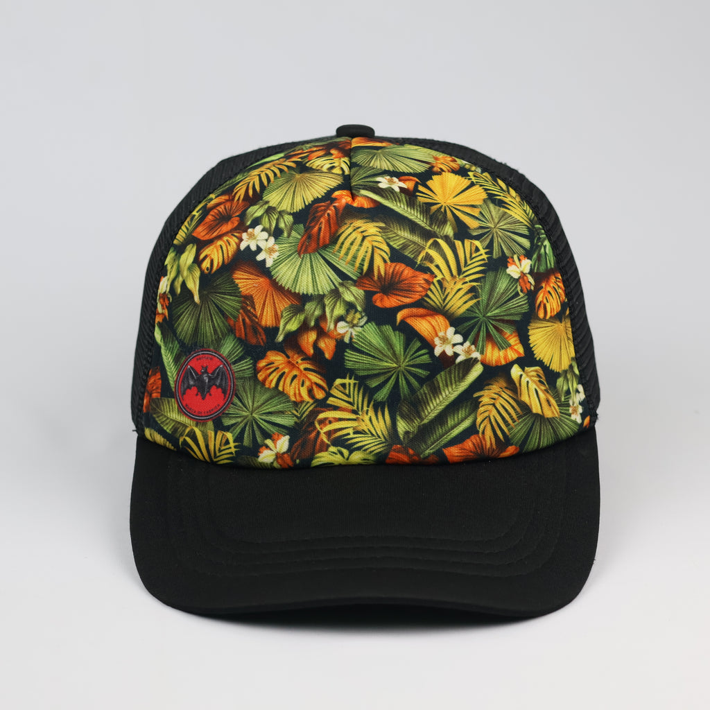 Retro Botanical Print Foam Trucker Cap