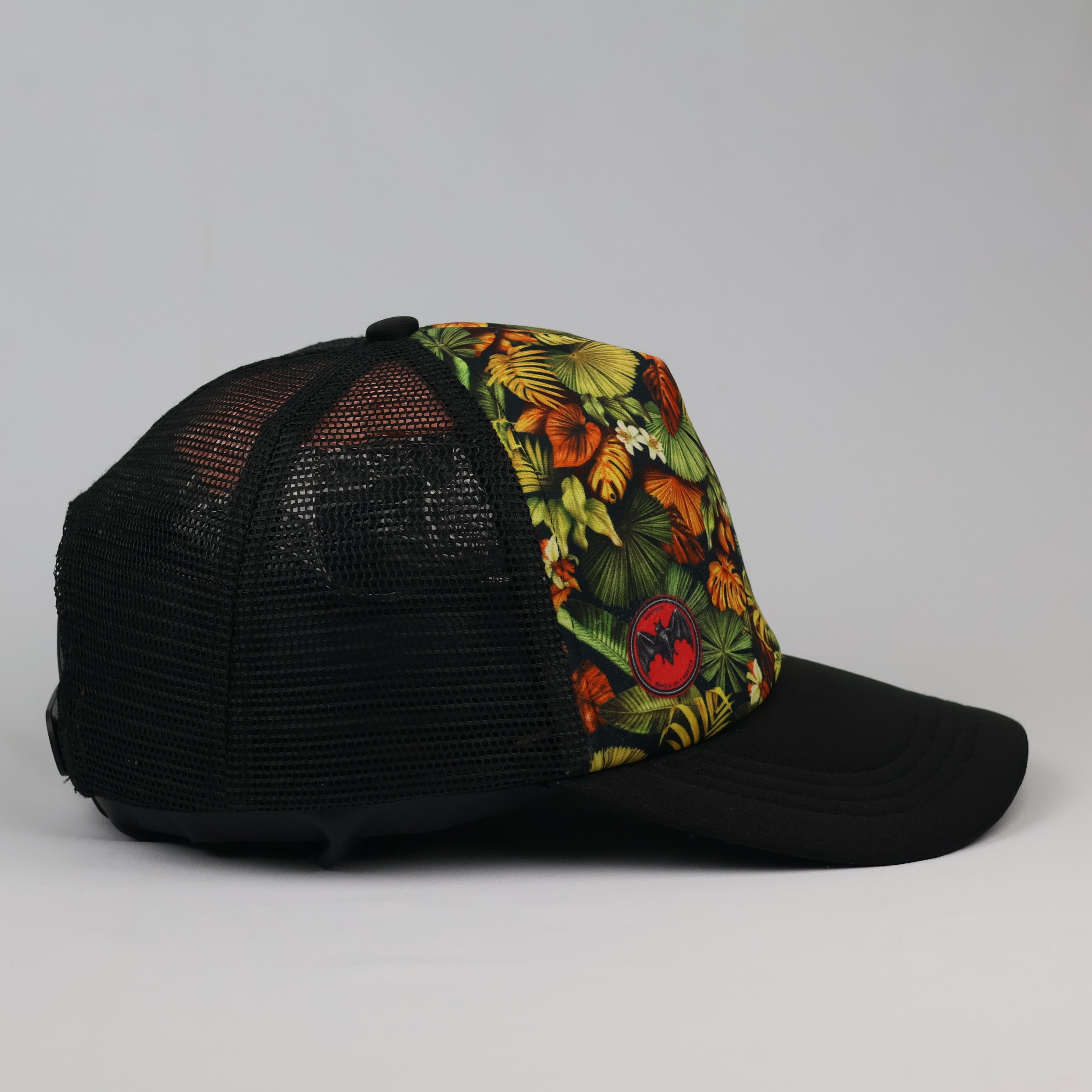 Retro Botanical Print Foam Trucker Cap