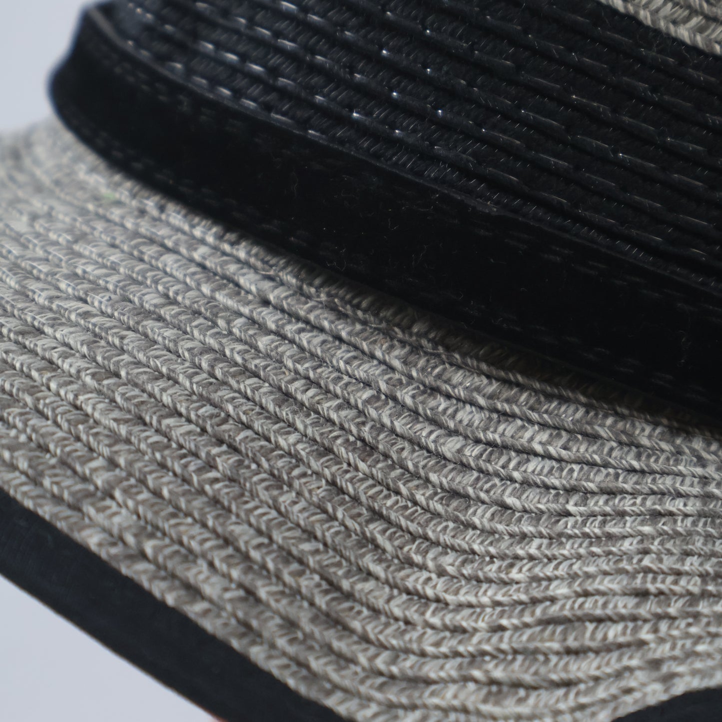 Structured Heather Grey Hat with Black Buckle Band