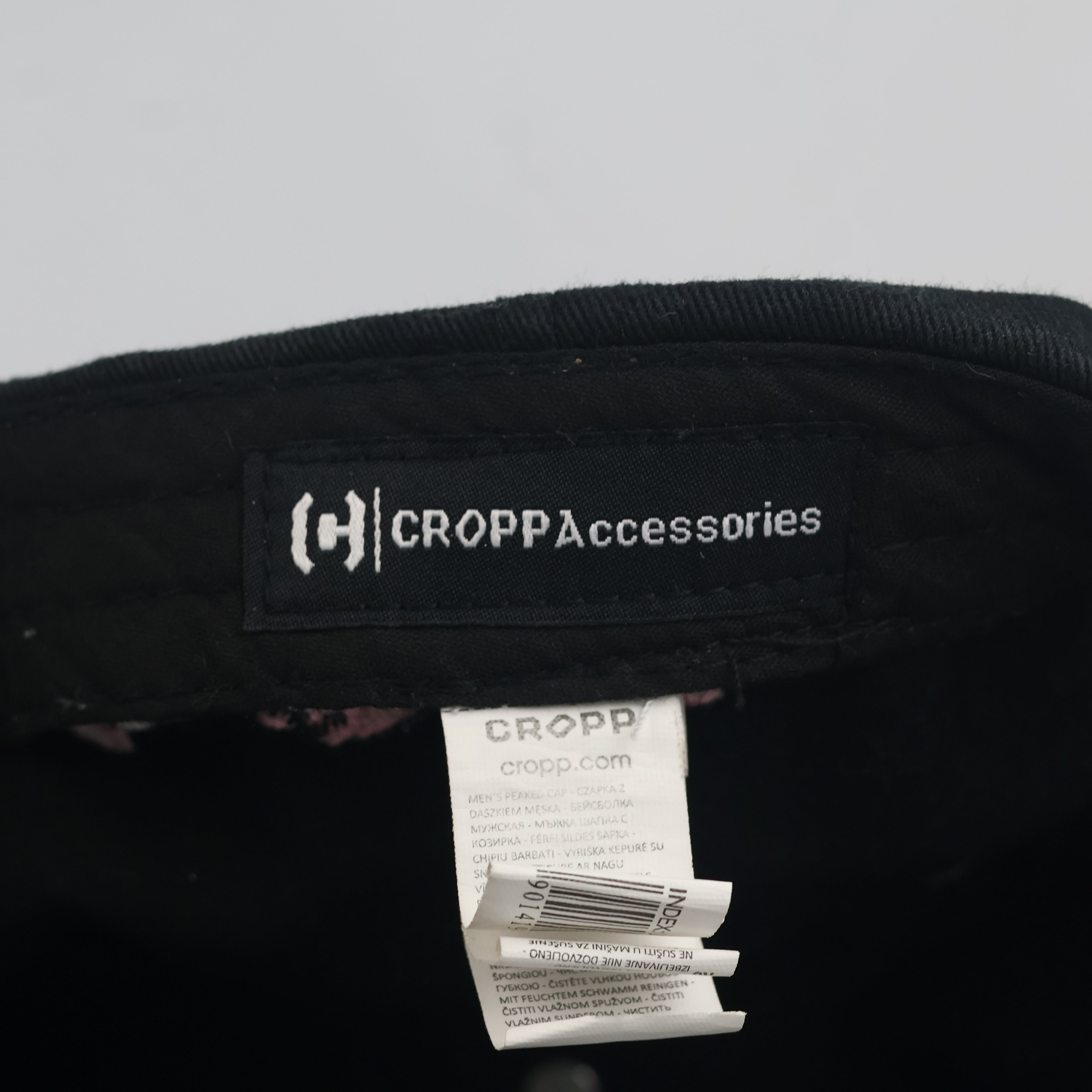 Vintage Cropp Fragile Sakura Embroidered Black Dad Hat | Cherry Blossom Strapback Cap