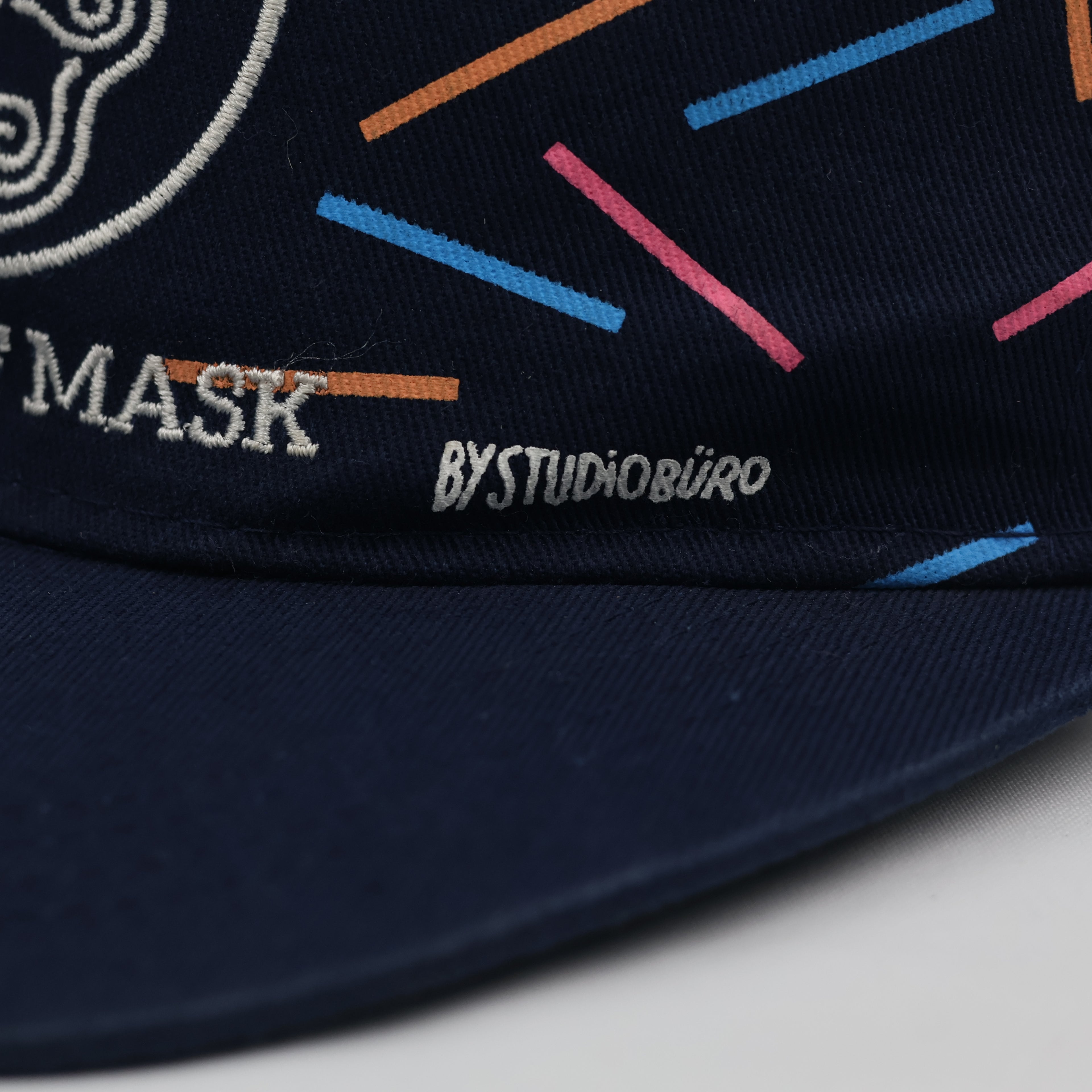 House of Mask by Studiobüro Navy Thrifted Snapback
