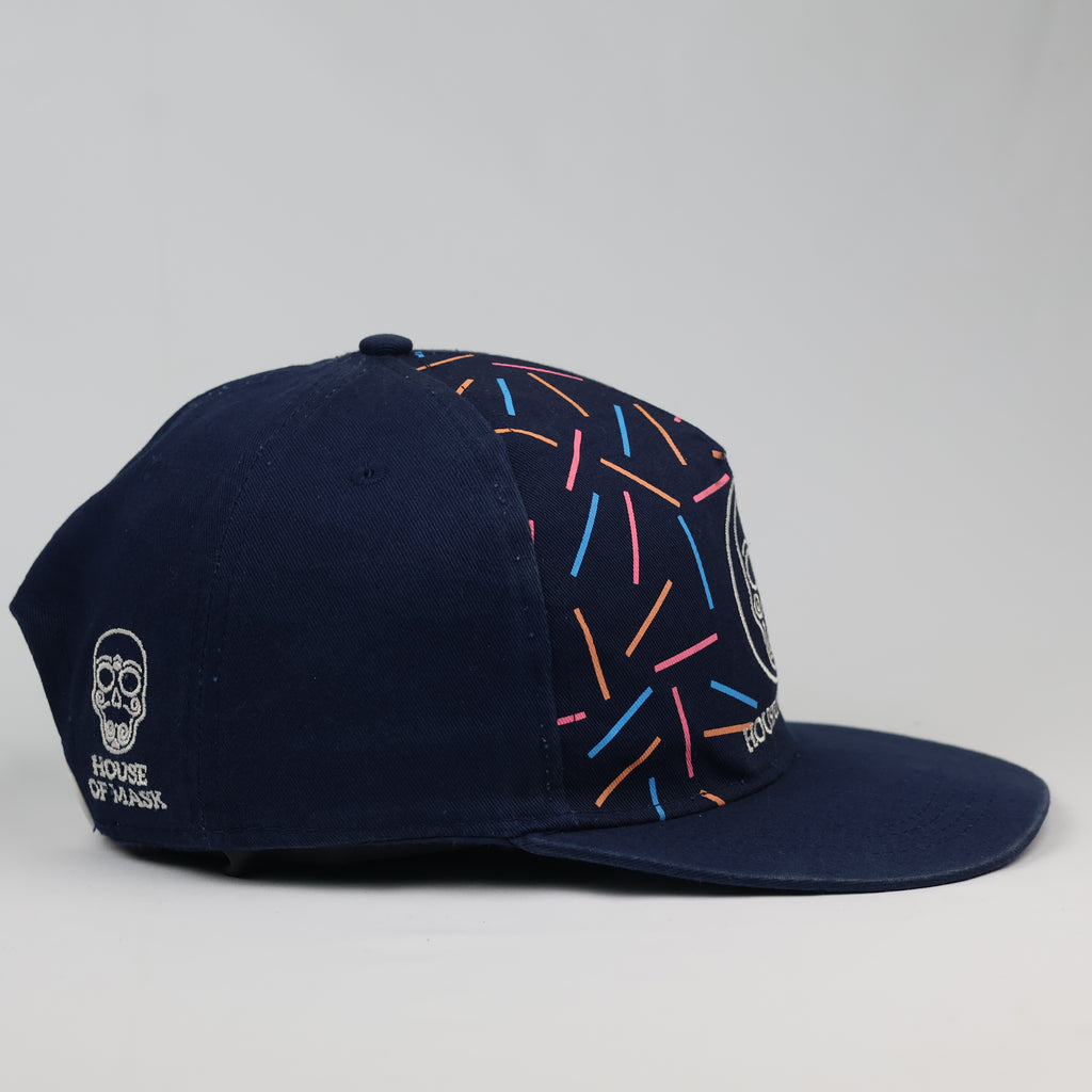 House of Mask by Studiobüro Navy Thrifted Snapback