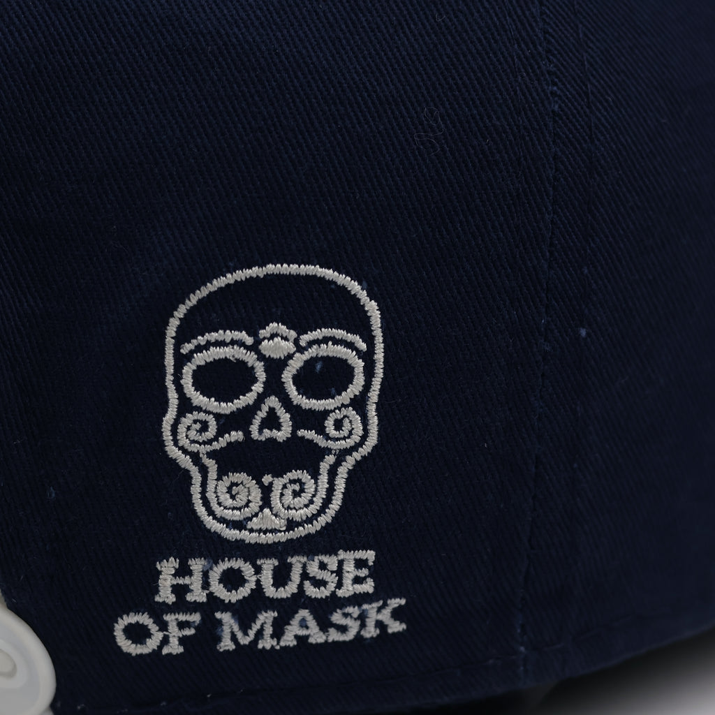 House of Mask by Studiobüro Navy Thrifted Snapback