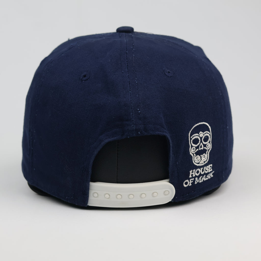 House of Mask by Studiobüro Navy Thrifted Snapback