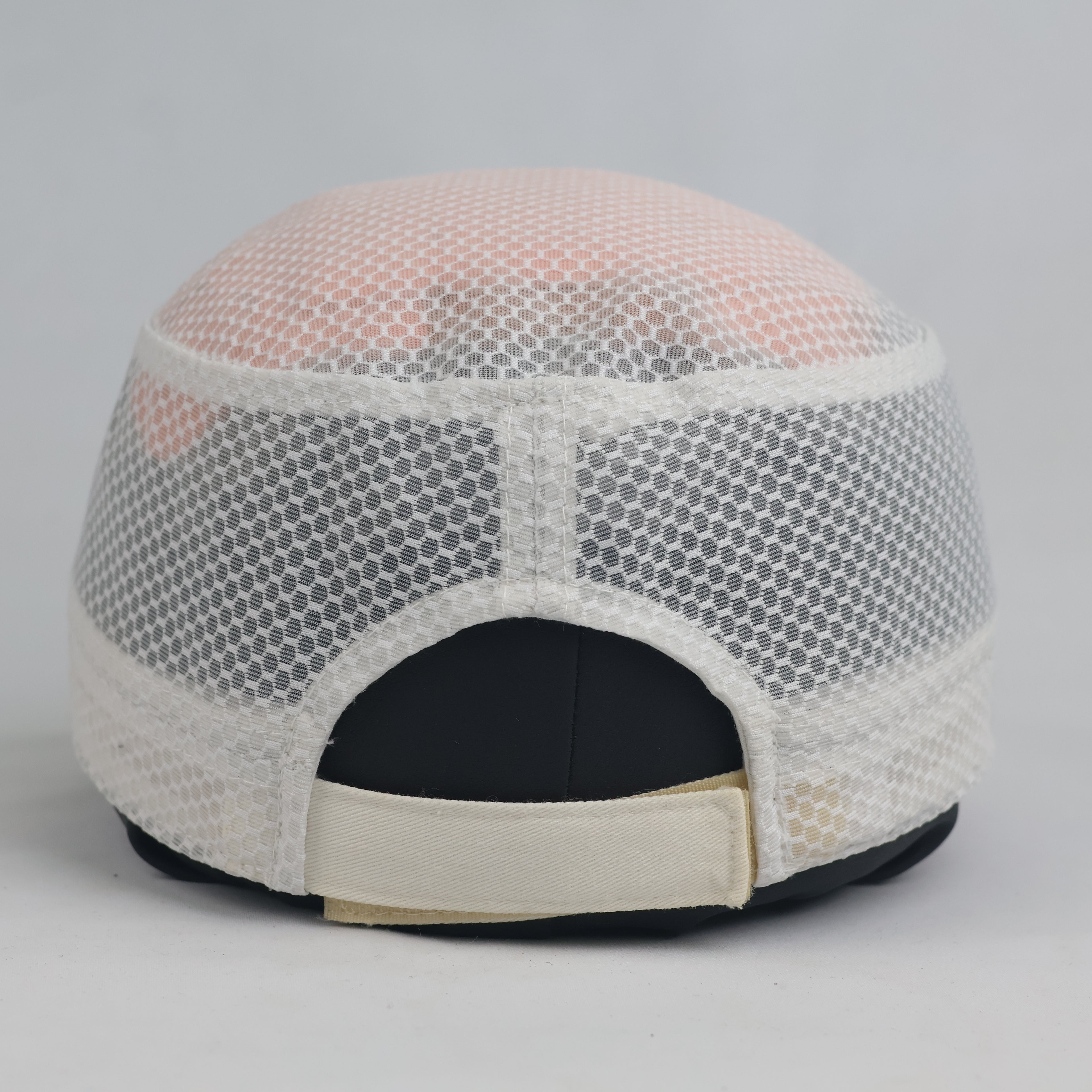 Vintage JS Golf Cream Breathable Mesh Military Cap | Outdoor Sports Sun Hat