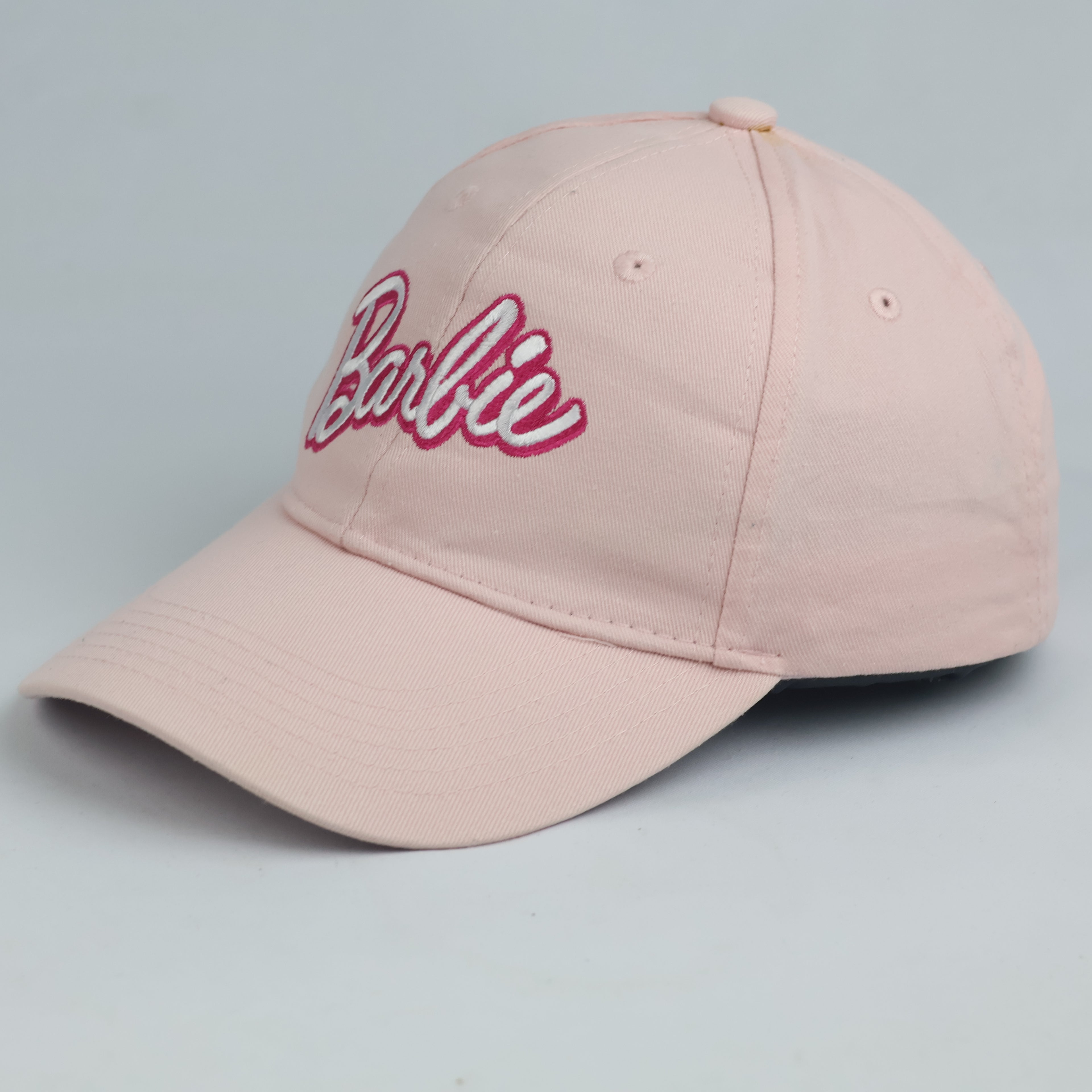 Barbie Logo Light Pink Baseball Cap - House Brand Script Strapback Hat