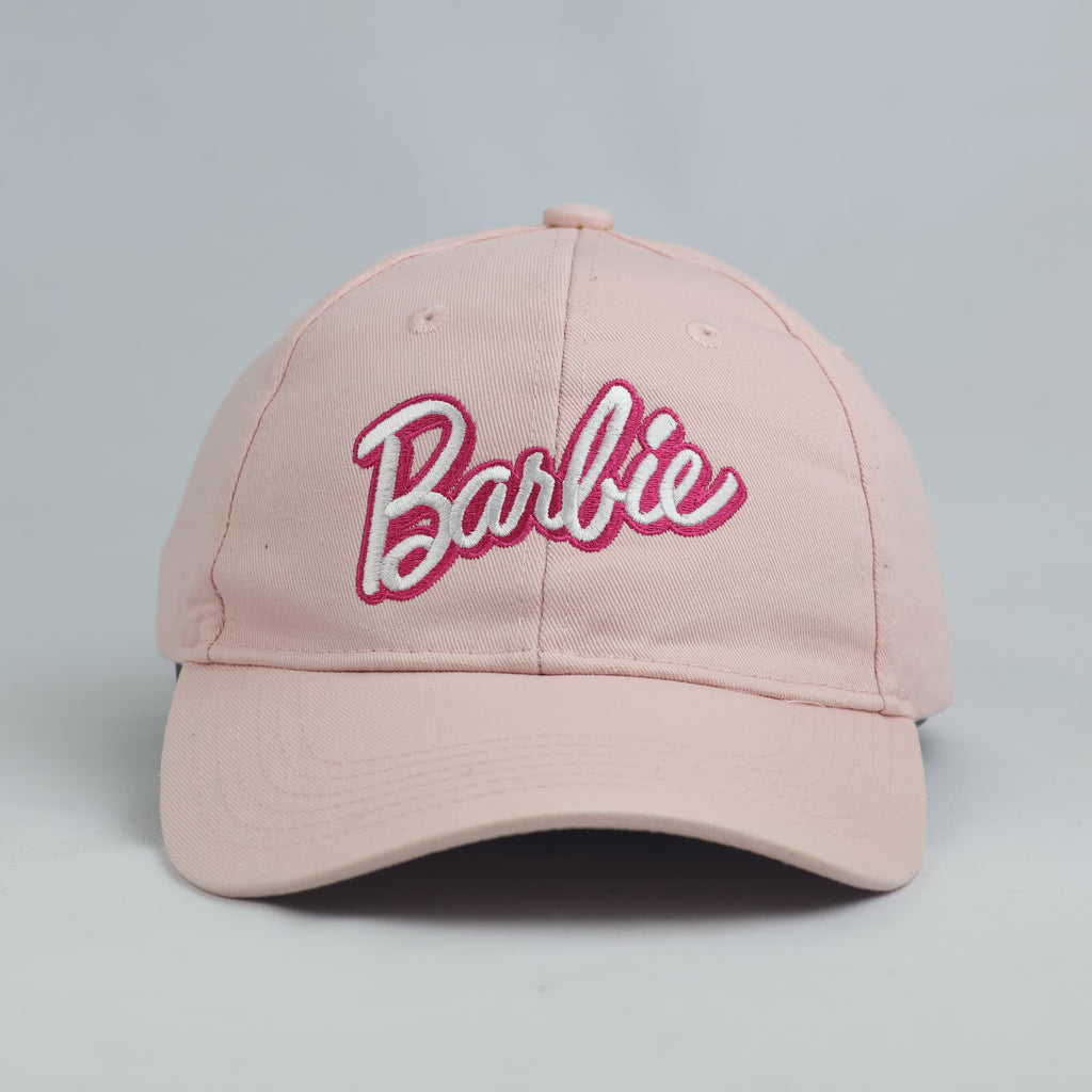 Barbie Logo Light Pink Baseball Cap - House Brand Script Strapback Hat