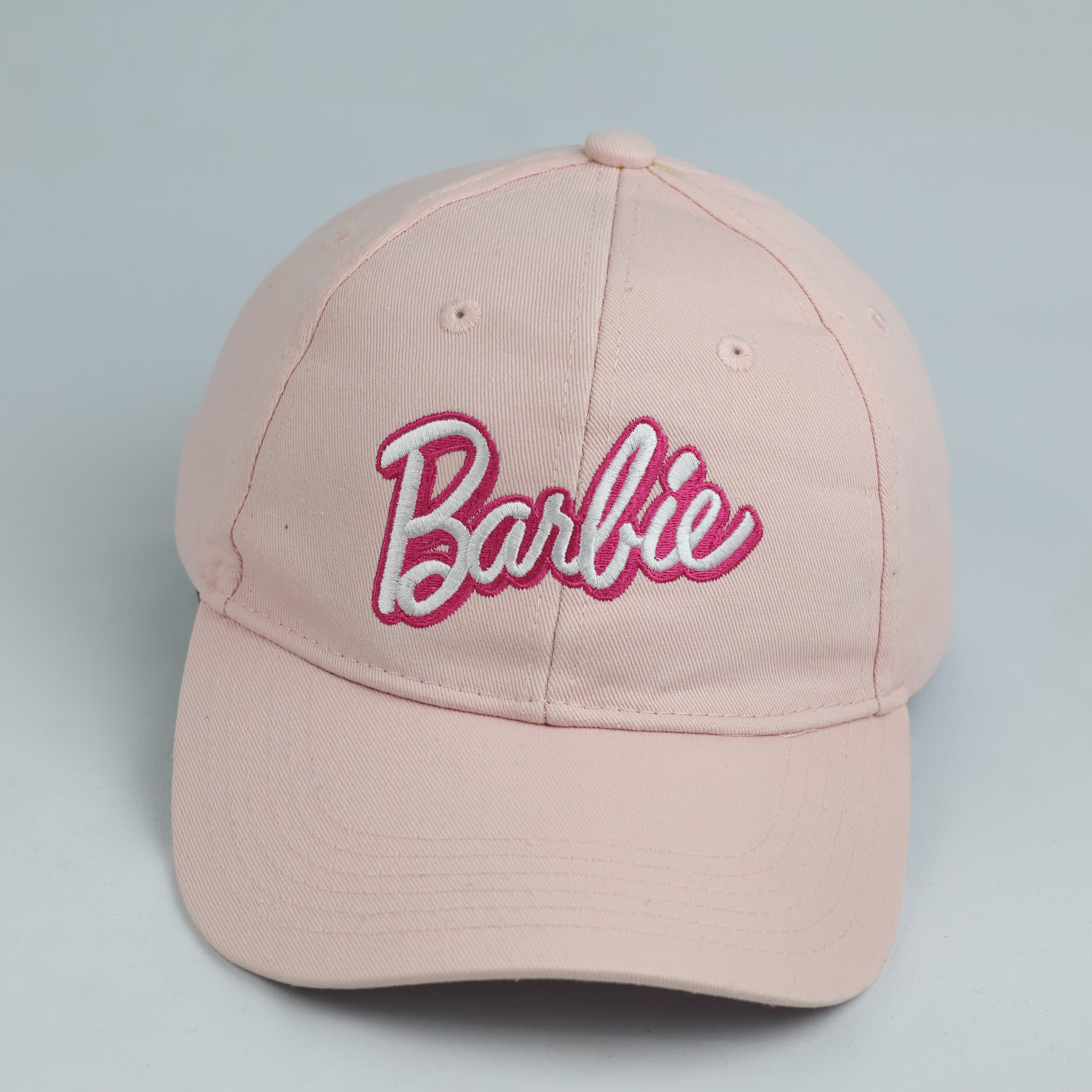 Barbie Logo Light Pink Baseball Cap - House Brand Script Strapback Hat