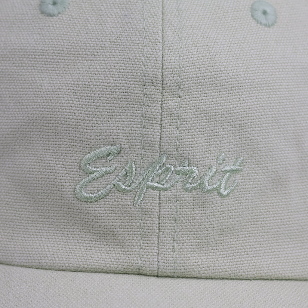 Thrifted Esprit Light Pistachio Green Cursive Logo Strapback Cap | 10033