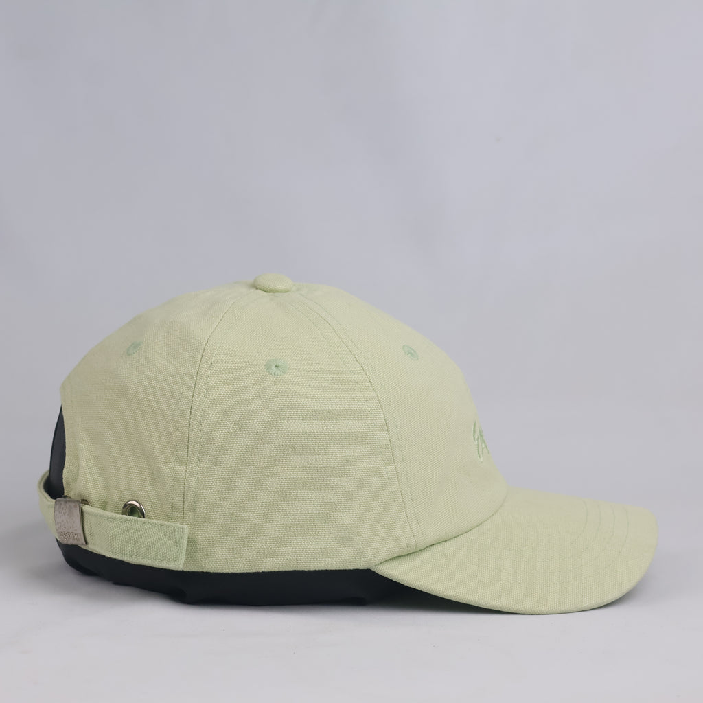 Thrifted Esprit Light Pistachio Green Cursive Logo Strapback Cap | 10033