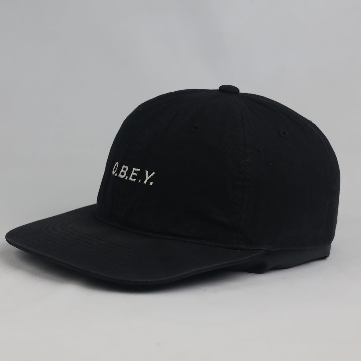 Thrifted OBEY Flat Brim Snapback Hat (56-58cm) | 10358
