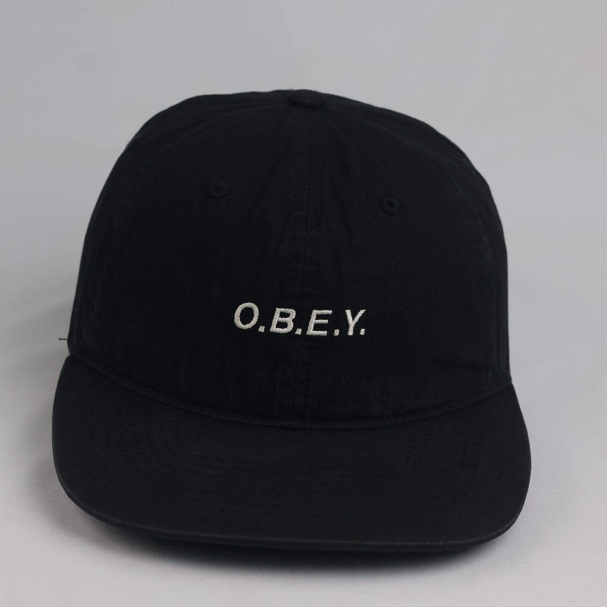 Thrifted OBEY Flat Brim Snapback Hat (56-58cm) | 10358