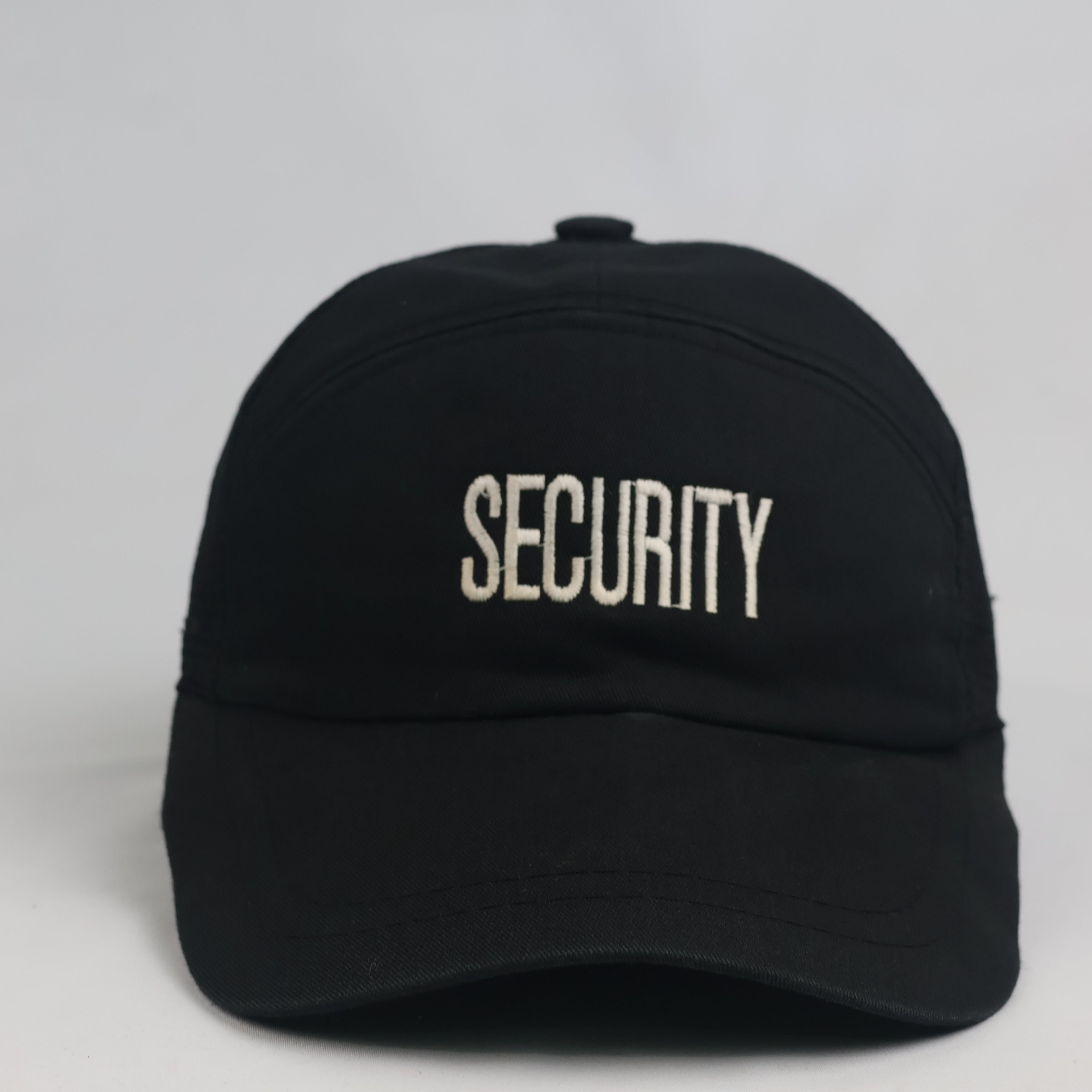 Vintage Security Embroidered Black Trucker Hat | Mesh Back Snapback Cap