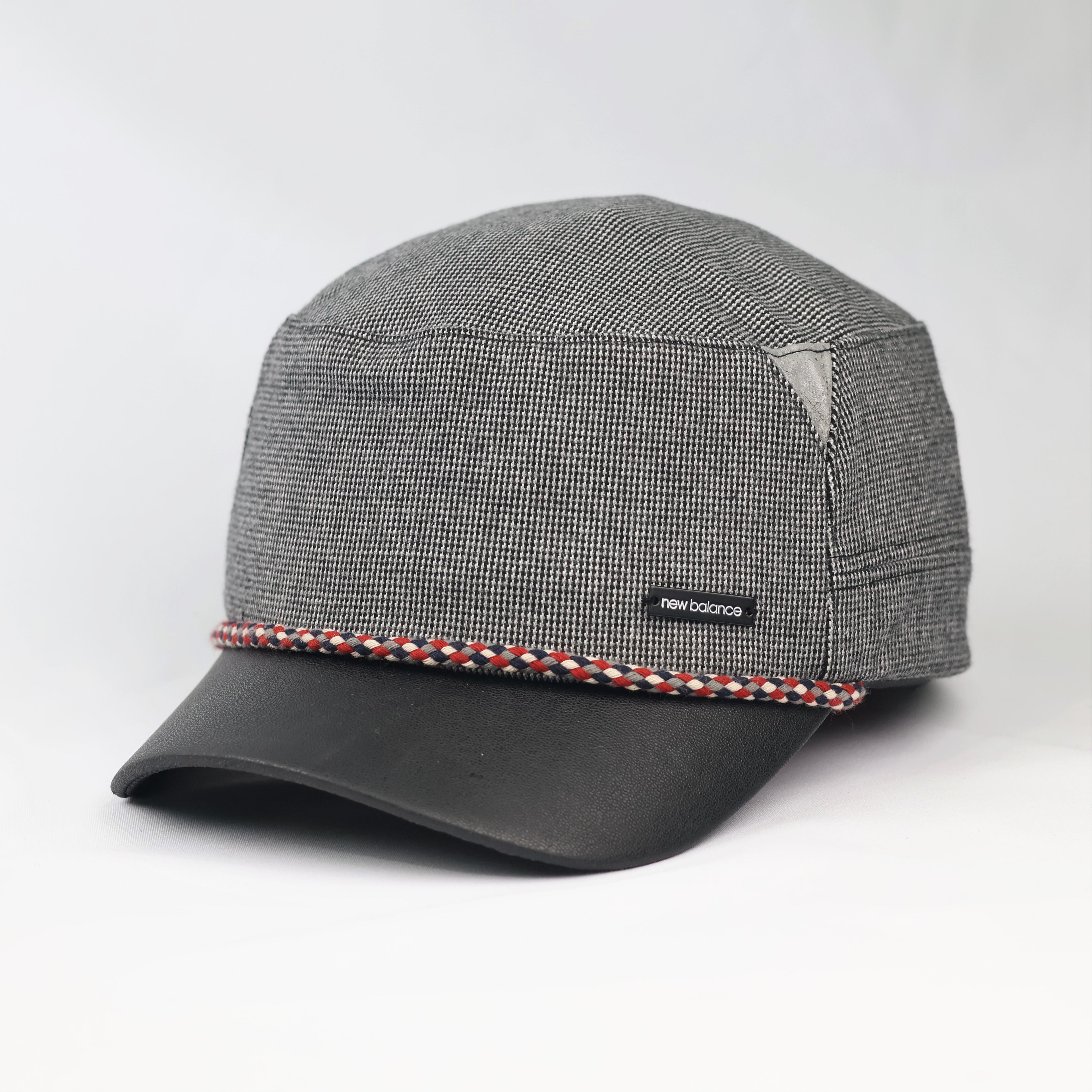 Official New Balance Grey Cadet Thrifted Hat - Faux Leather Bill & Braided Detail