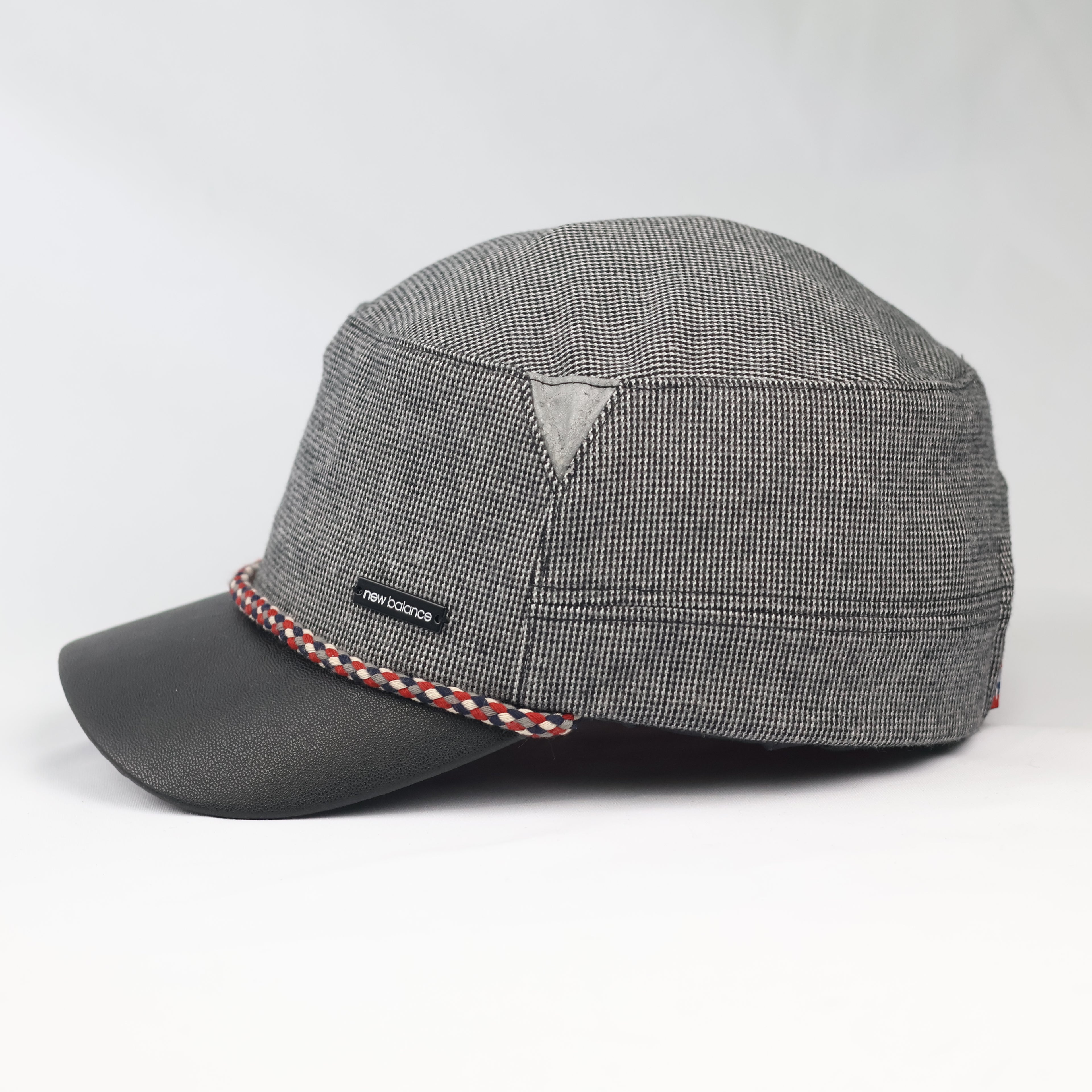 Official New Balance Grey Cadet Thrifted Hat - Faux Leather Bill & Braided Detail