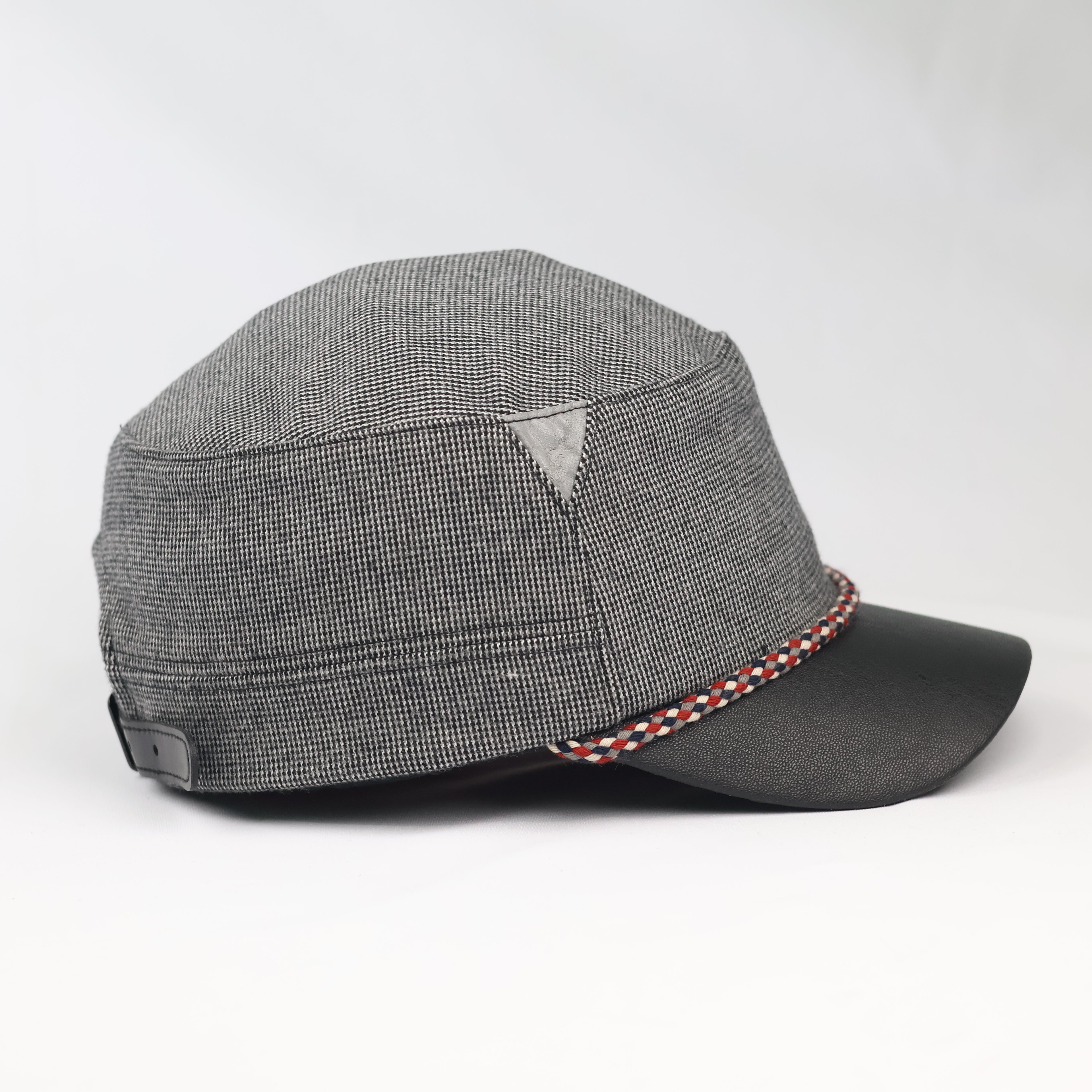 Official New Balance Grey Cadet Thrifted Hat - Faux Leather Bill & Braided Detail