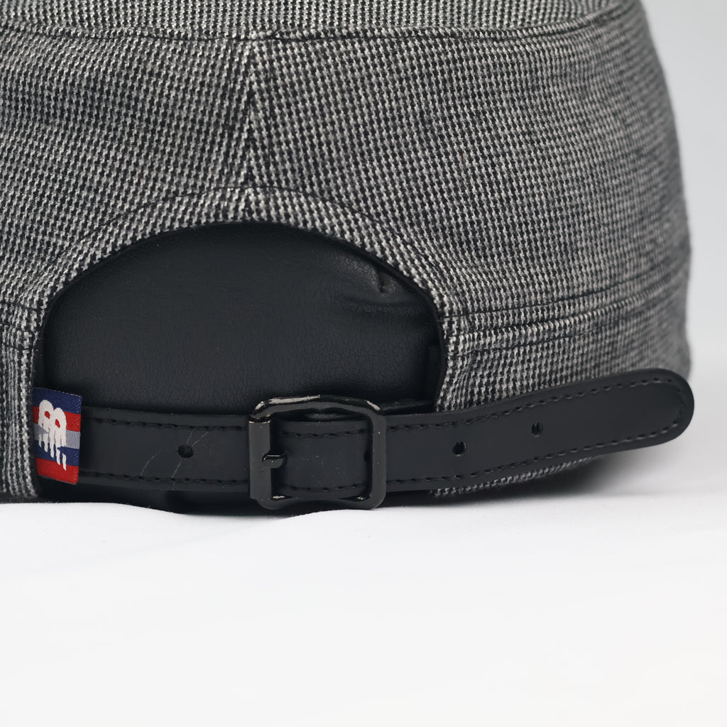 Official New Balance Grey Cadet Thrifted Hat - Faux Leather Bill & Braided Detail