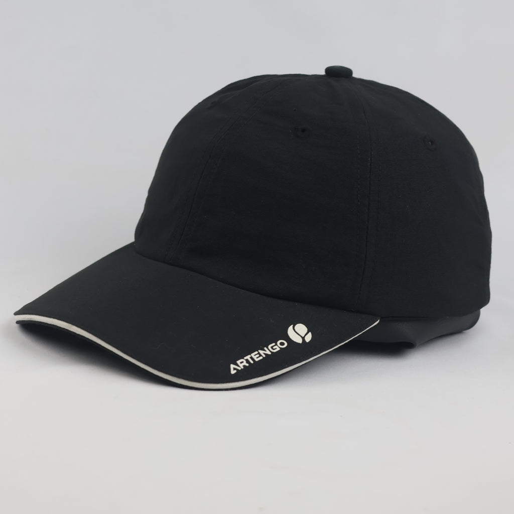 Thrifted Artengo Black Curved Brim Lightweight Tennis Cap
