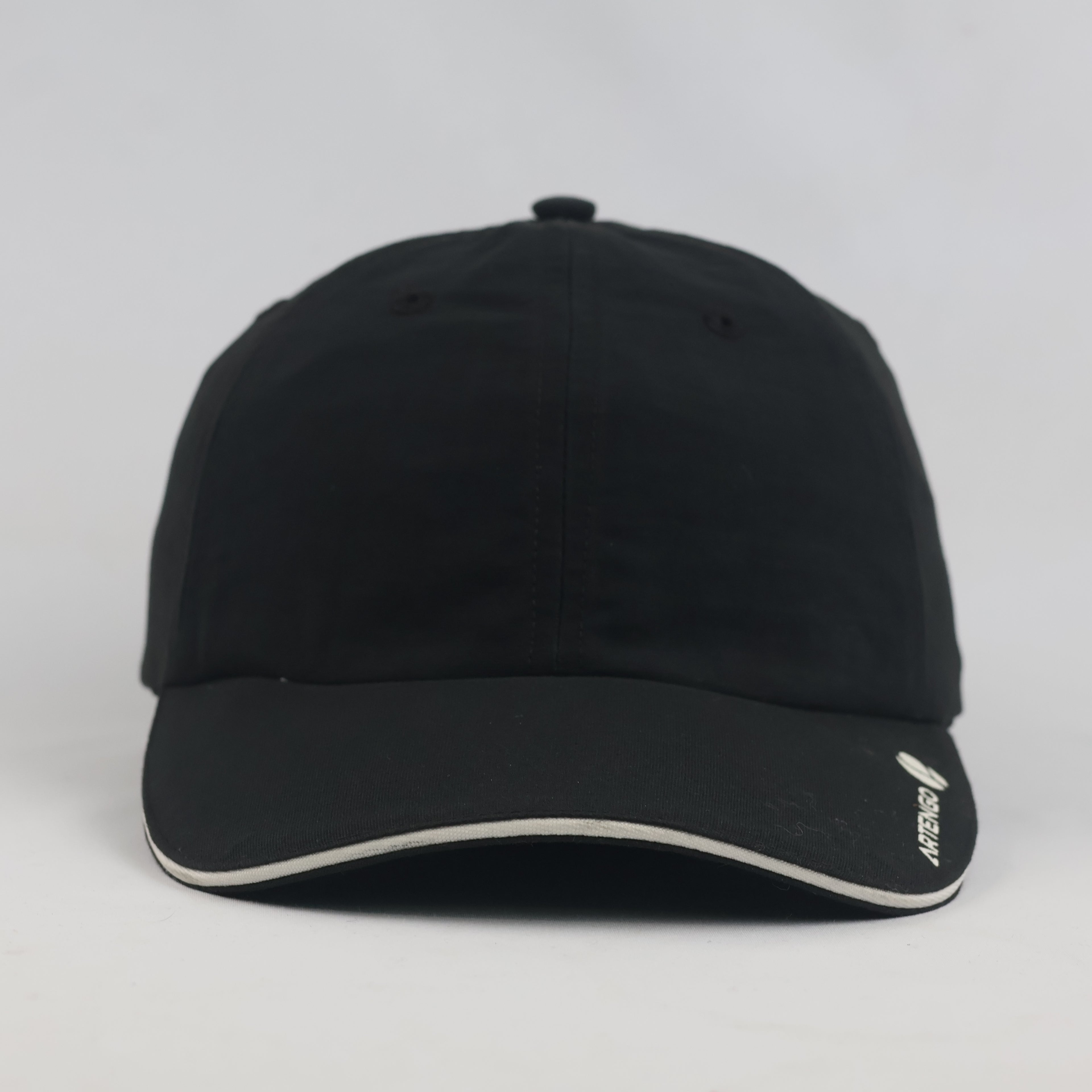 Thrifted Artengo Black Curved Brim Lightweight Tennis Cap