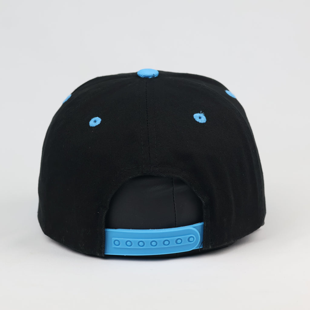 Official US Marshall Snapback Hat | Vintage Black & Sky Blue Cap
