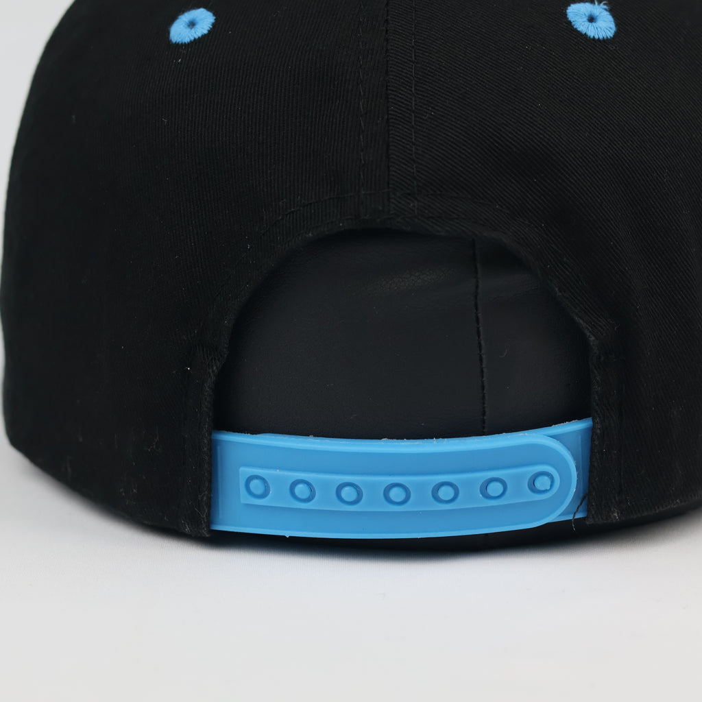 Official US Marshall Snapback Hat | Vintage Black & Sky Blue Cap