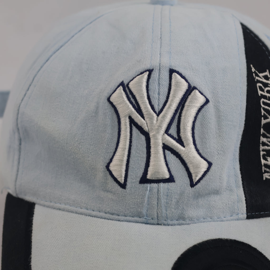 Sky Blue NY Yankees Embroidered Strapback Cap (Size 55-56 cm)