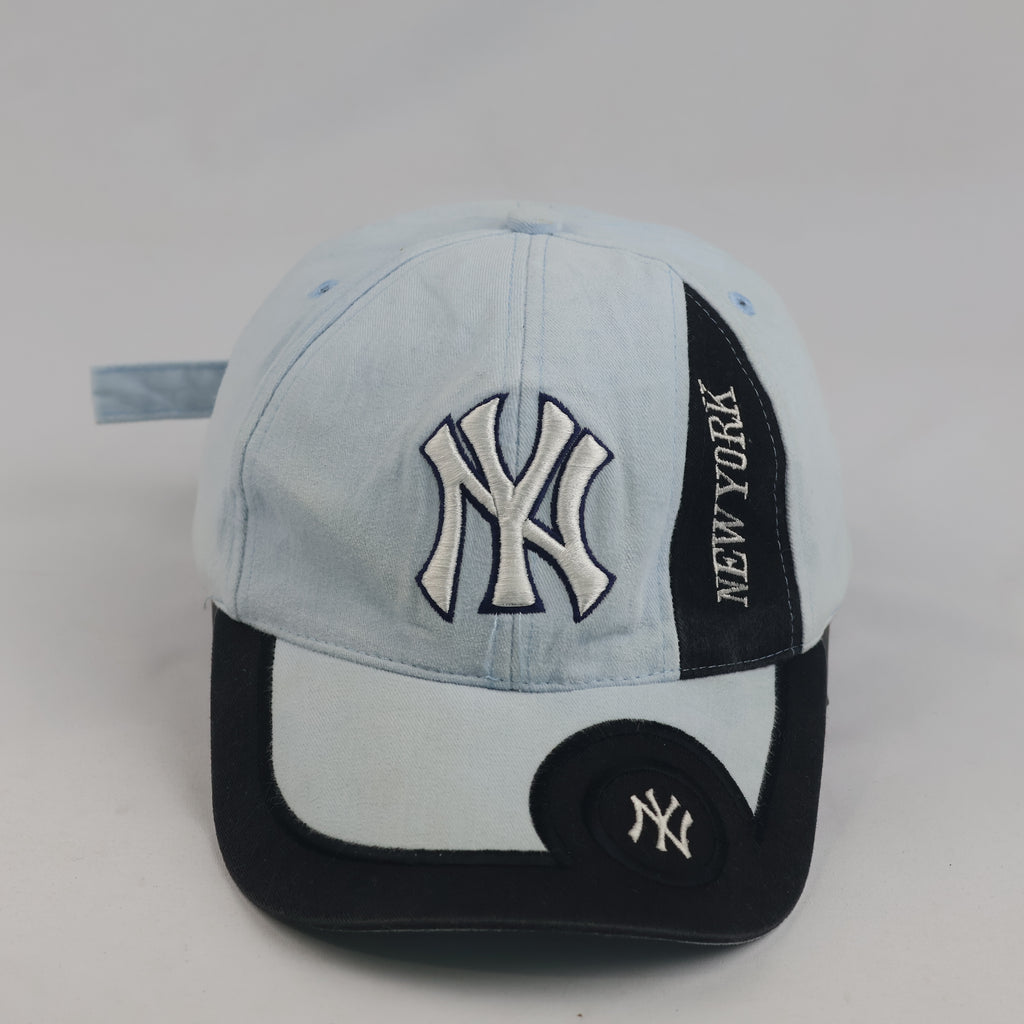 Sky Blue NY Yankees Embroidered Strapback Cap (Size 55-56 cm)