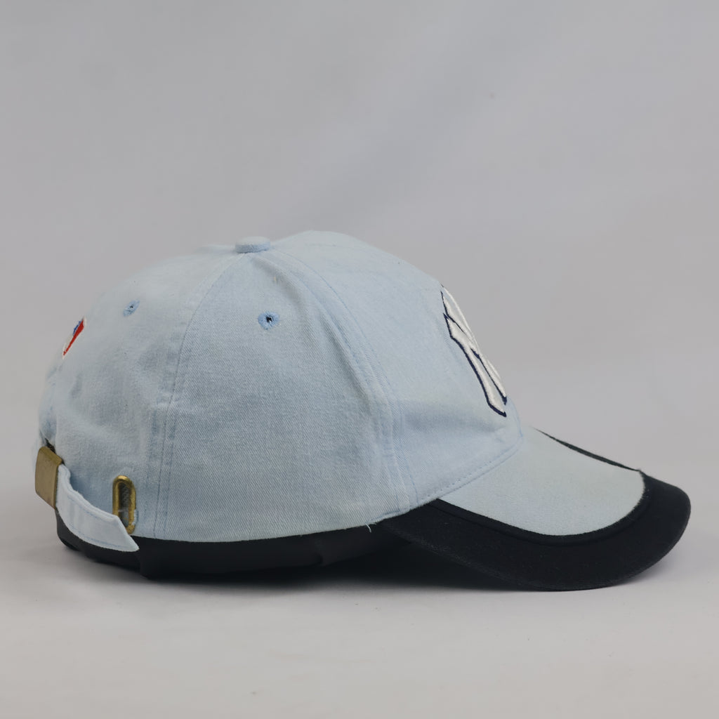 Sky Blue NY Yankees Embroidered Strapback Cap (Size 55-56 cm)