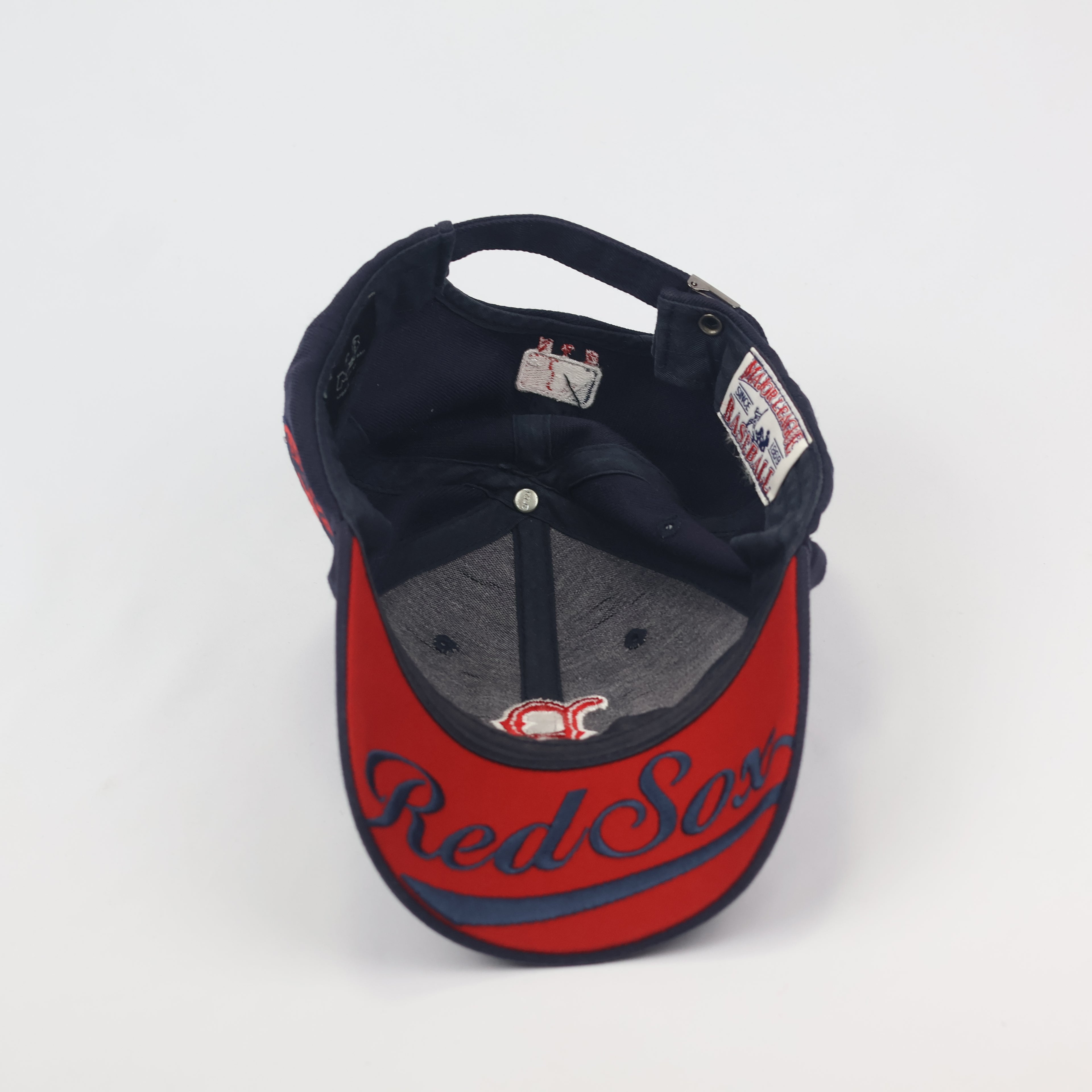 MLB Boston Red Sox Navy Baseball Thrifted  Cap - Embroidered "B" Logo Hat
