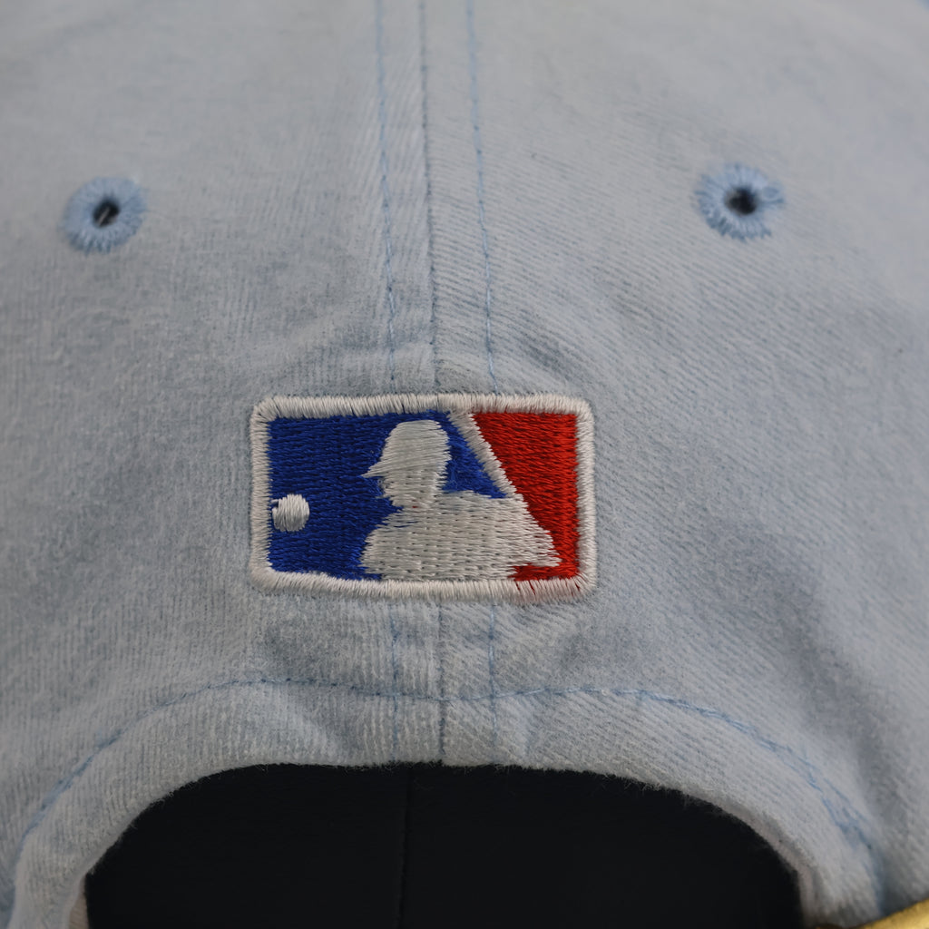 Sky Blue NY Yankees Embroidered Strapback Cap (Size 55-56 cm)