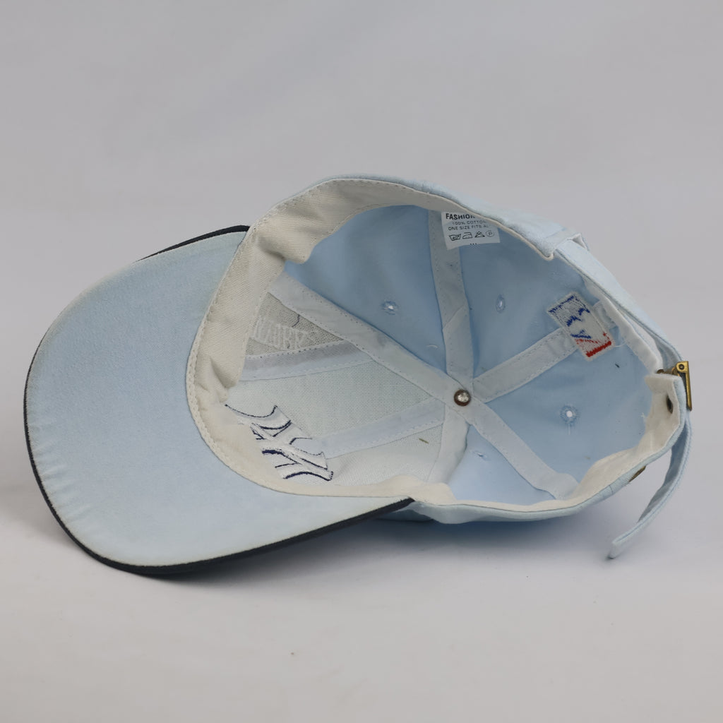 Sky Blue NY Yankees Embroidered Strapback Cap (Size 55-56 cm)