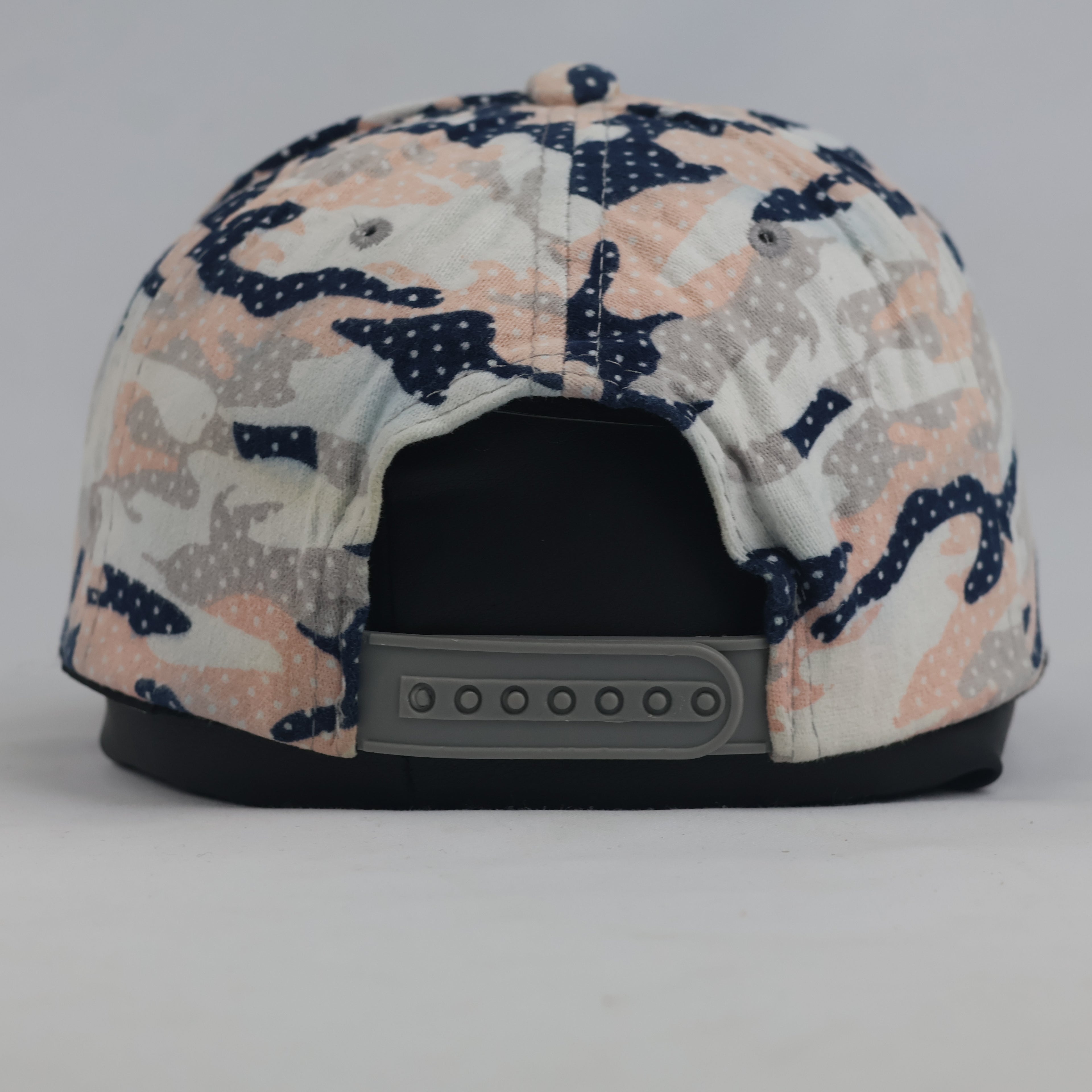 Vintage NY Embroidered Pink Camo Snapback Hat | Camouflage Flat Brim Cap