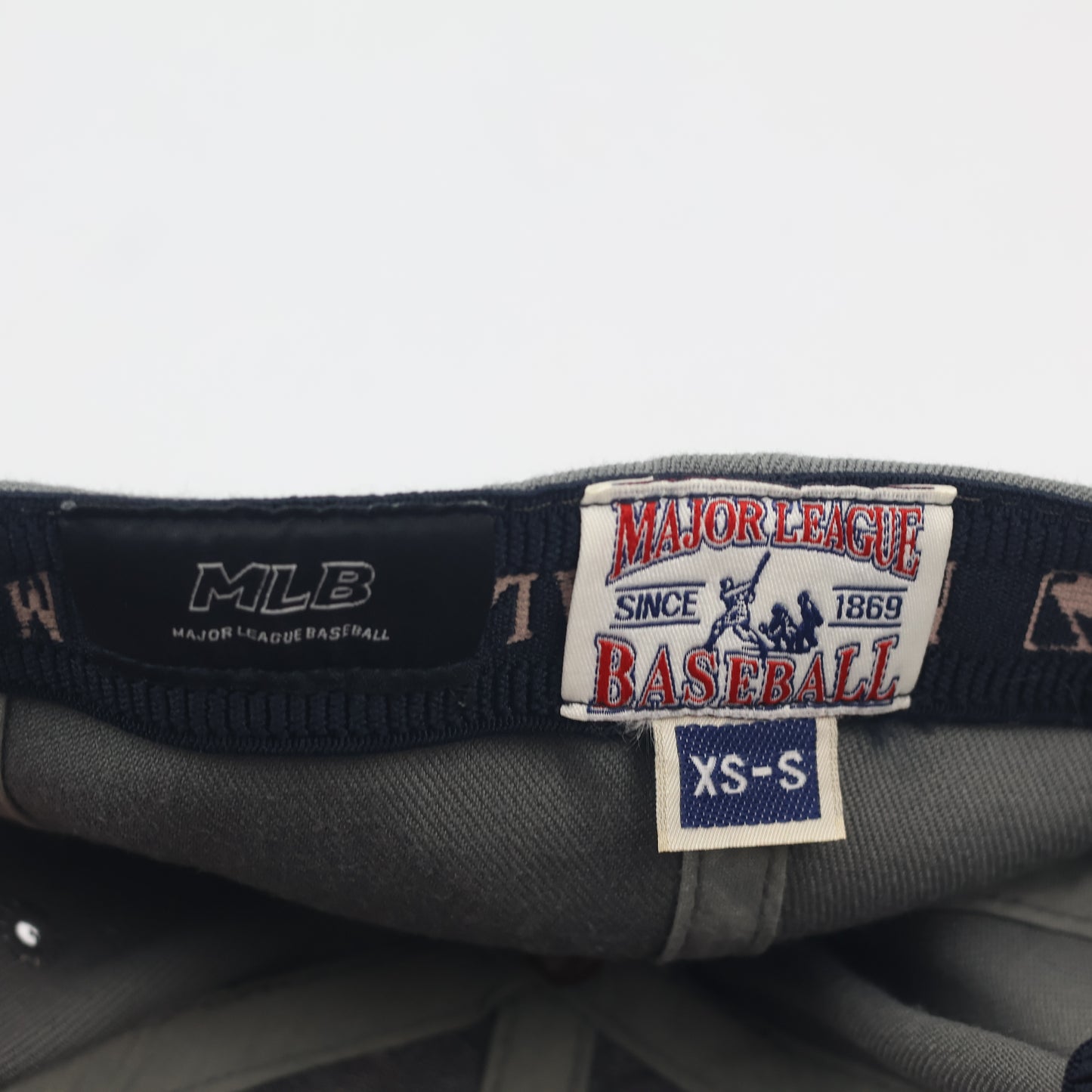 New York Yankees MLB Grey & Salmon Baseball Thrifted Cap - Embroidered NY Hat