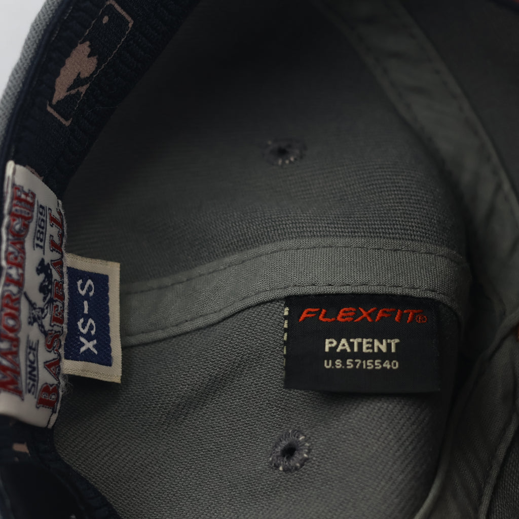 New York Yankees MLB Grey & Salmon Baseball Thrifted Cap - Embroidered NY Hat