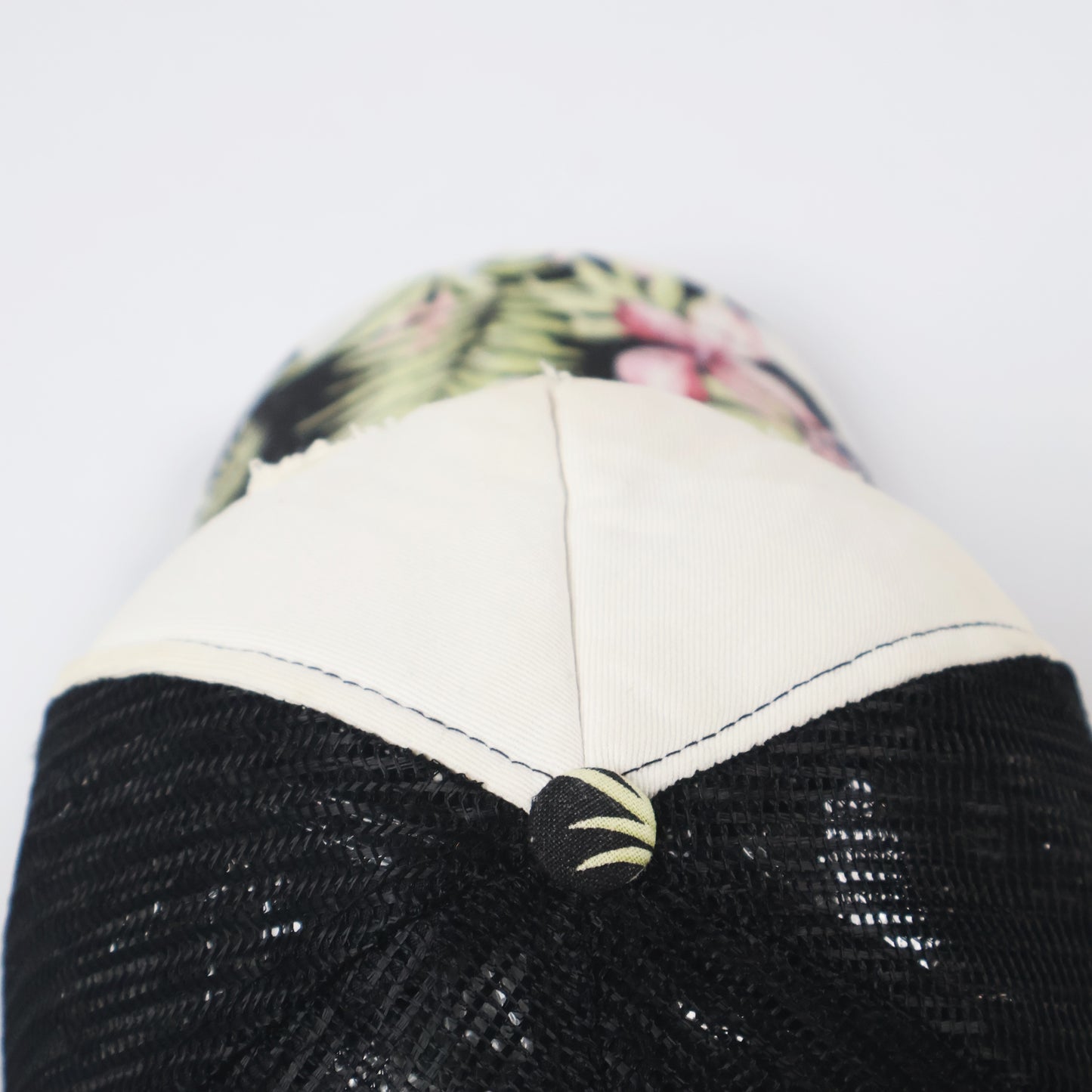 Unisex Tropical Snapback Cap with Mesh Back