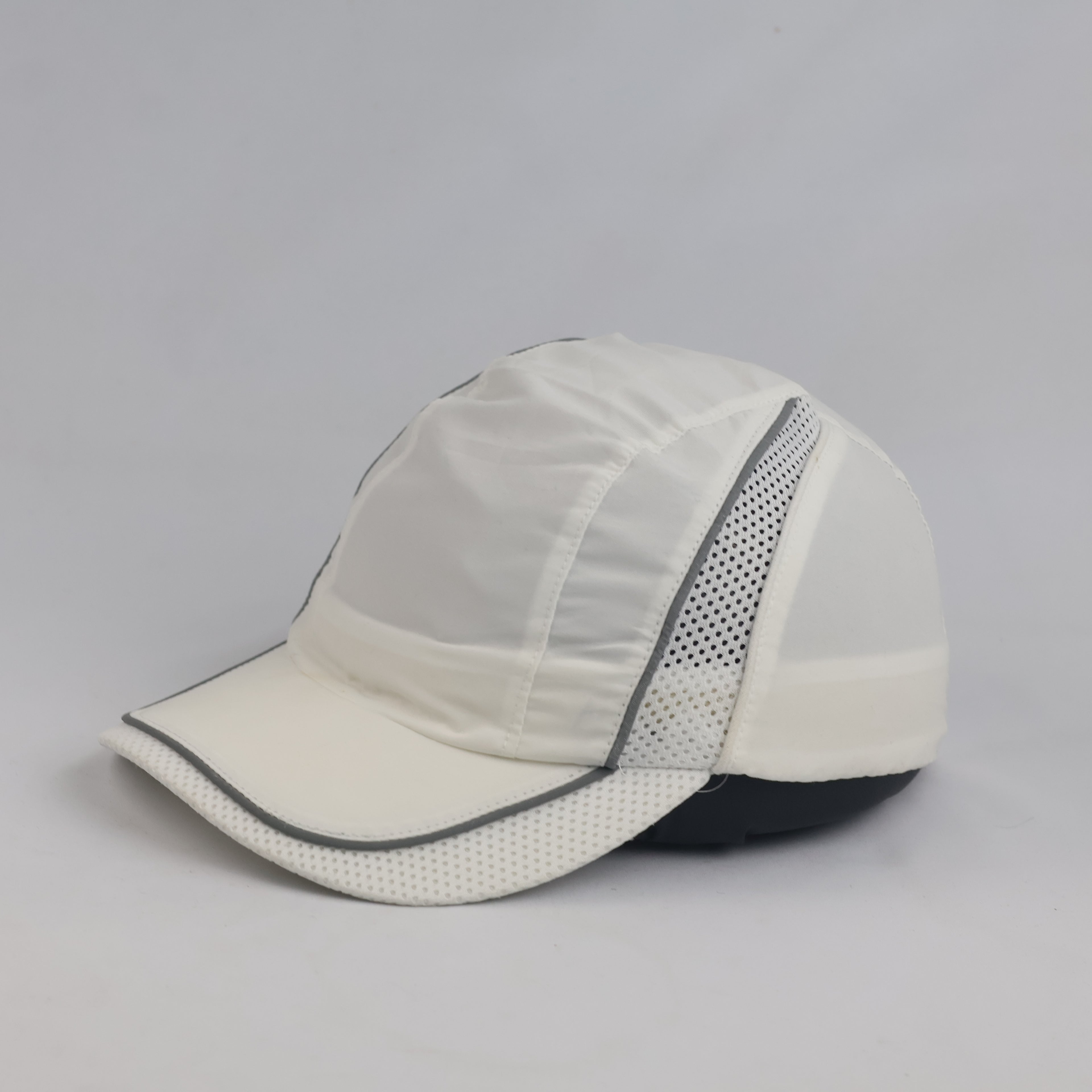 Vintage Beechfield White Reflective Running Cap | Lightweight Mesh Sports Hat
