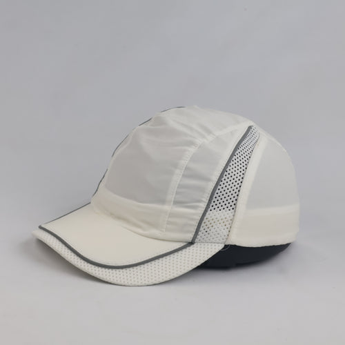 Vintage Beechfield White Reflective Running Cap | Lightweight Mesh Sports Hat