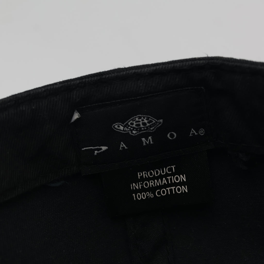 Vintage Pamoa "Premium Headwear" Black Cap - Snakeskin Pattern Brim