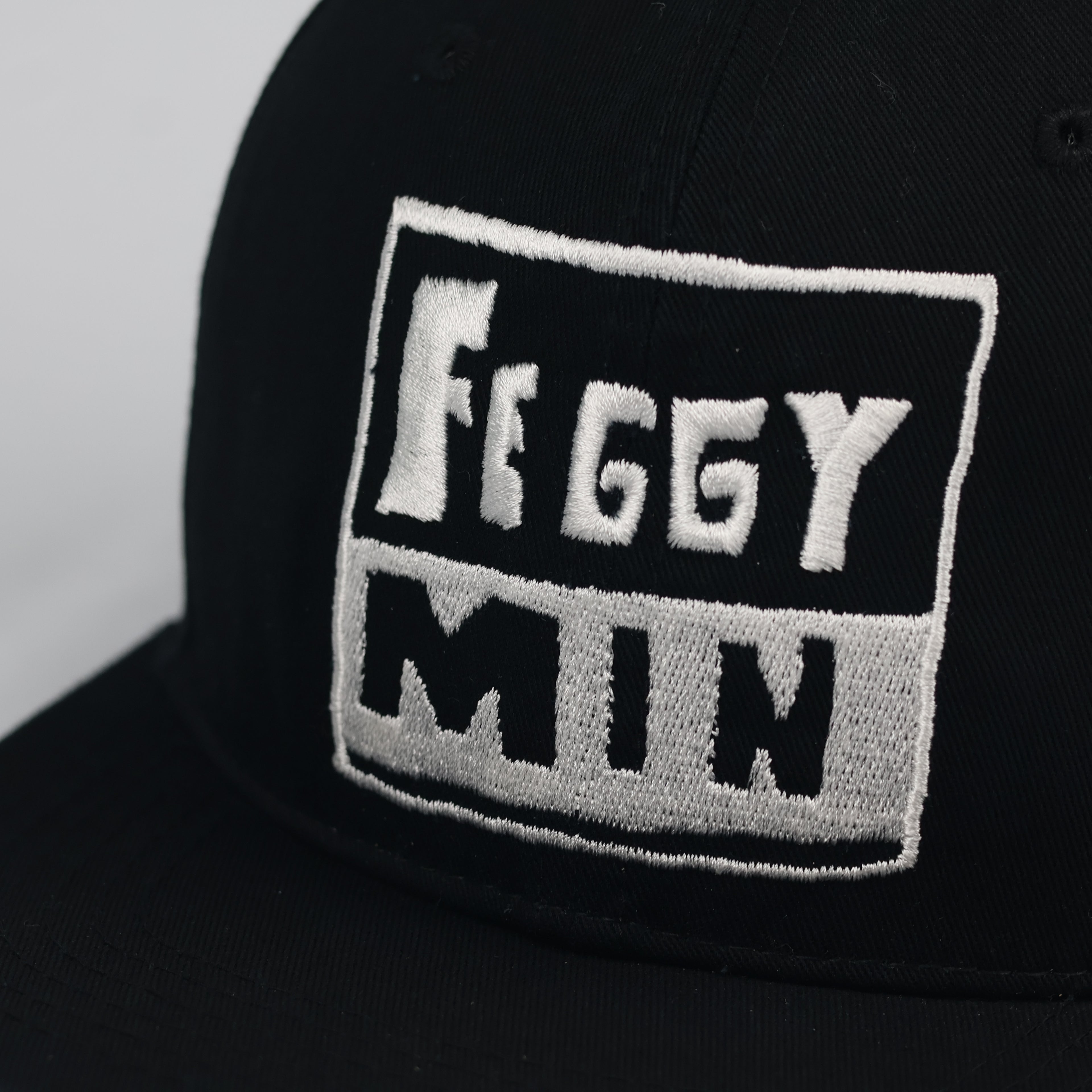 Vintage Feggy Min Black Snapback Hat
