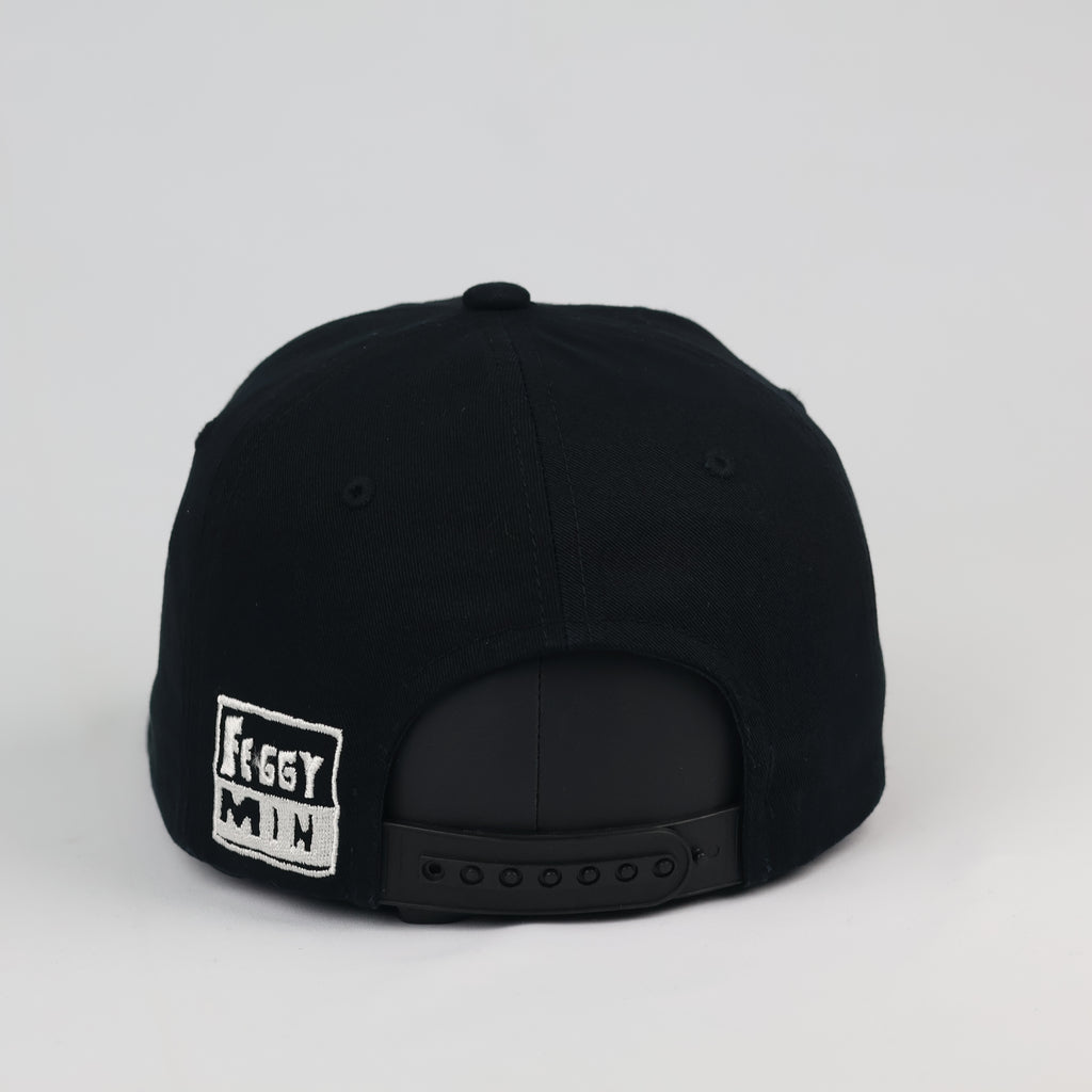 Vintage Feggy Min Black Snapback Hat