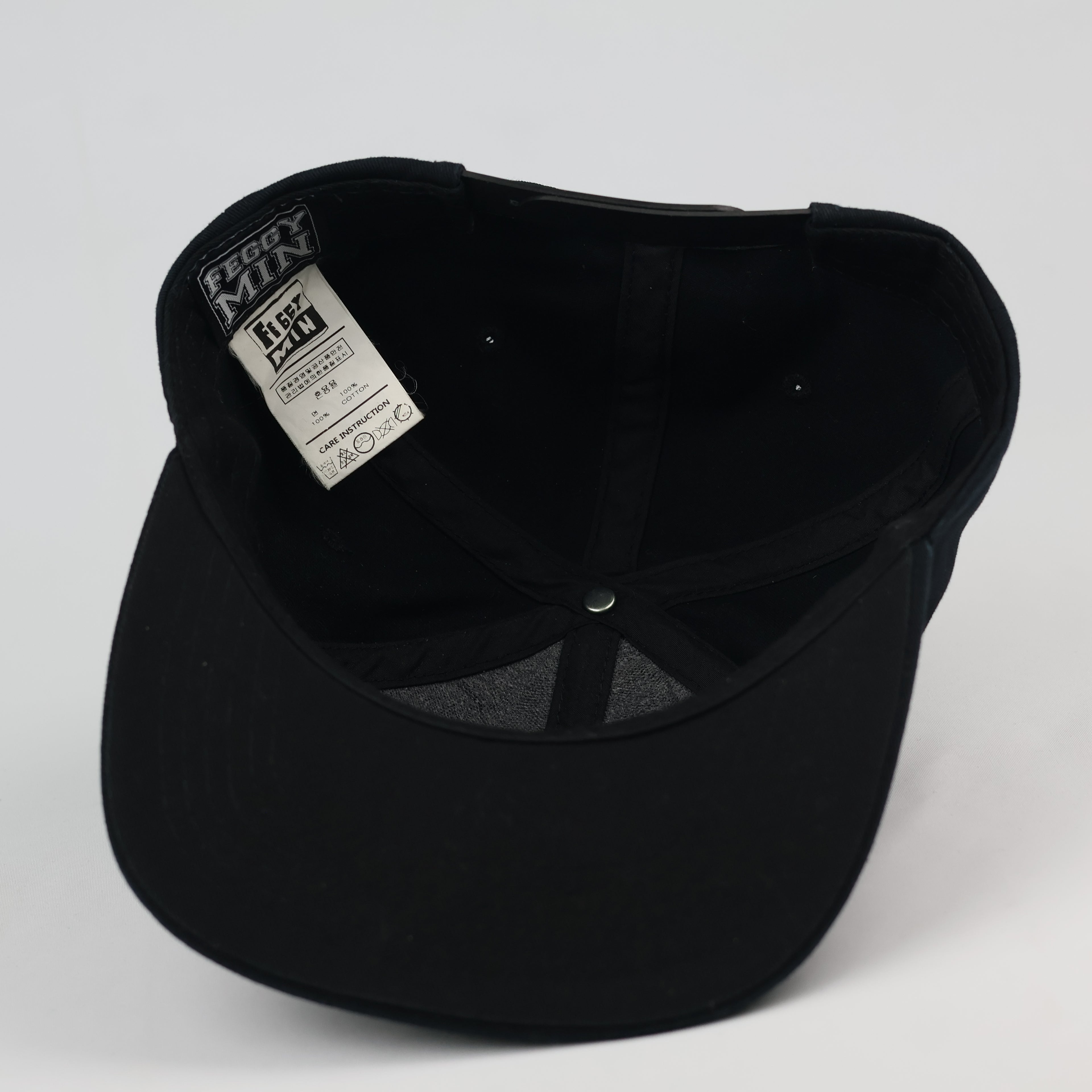 Vintage Feggy Min Black Snapback Hat