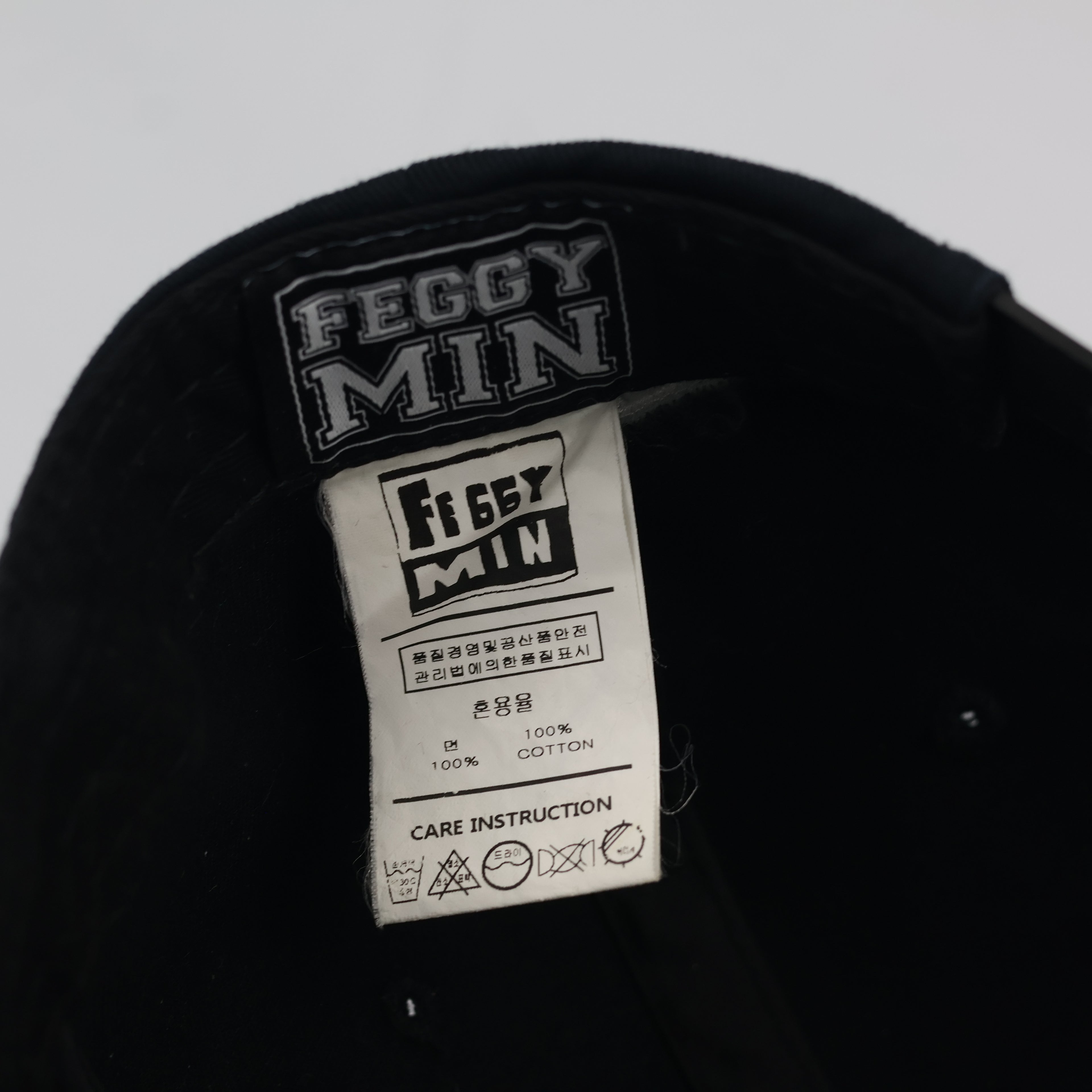 Vintage Feggy Min Black Snapback Hat
