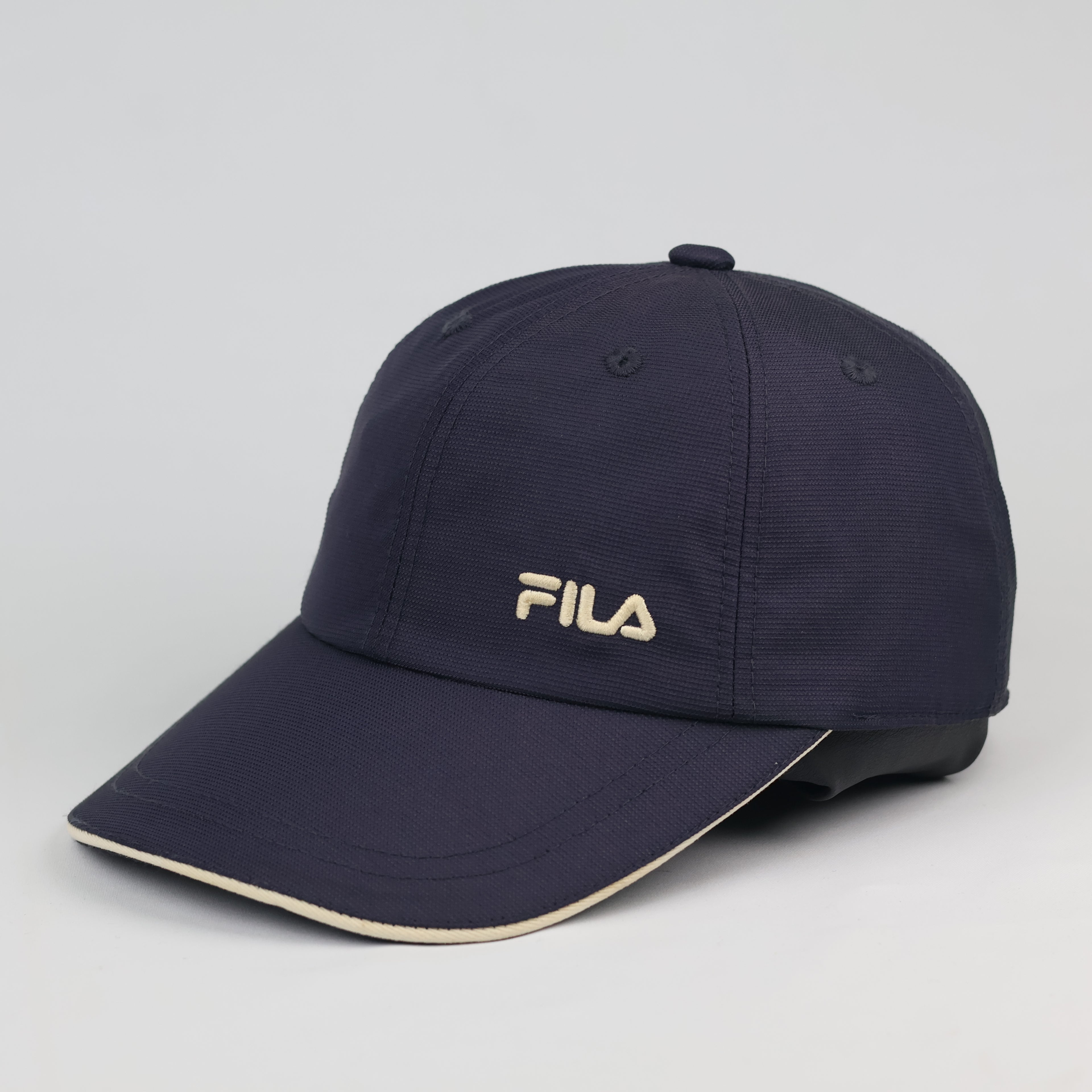 Vintage FILA "L'ARTE nello SPORT" Navy Thrifted Cap