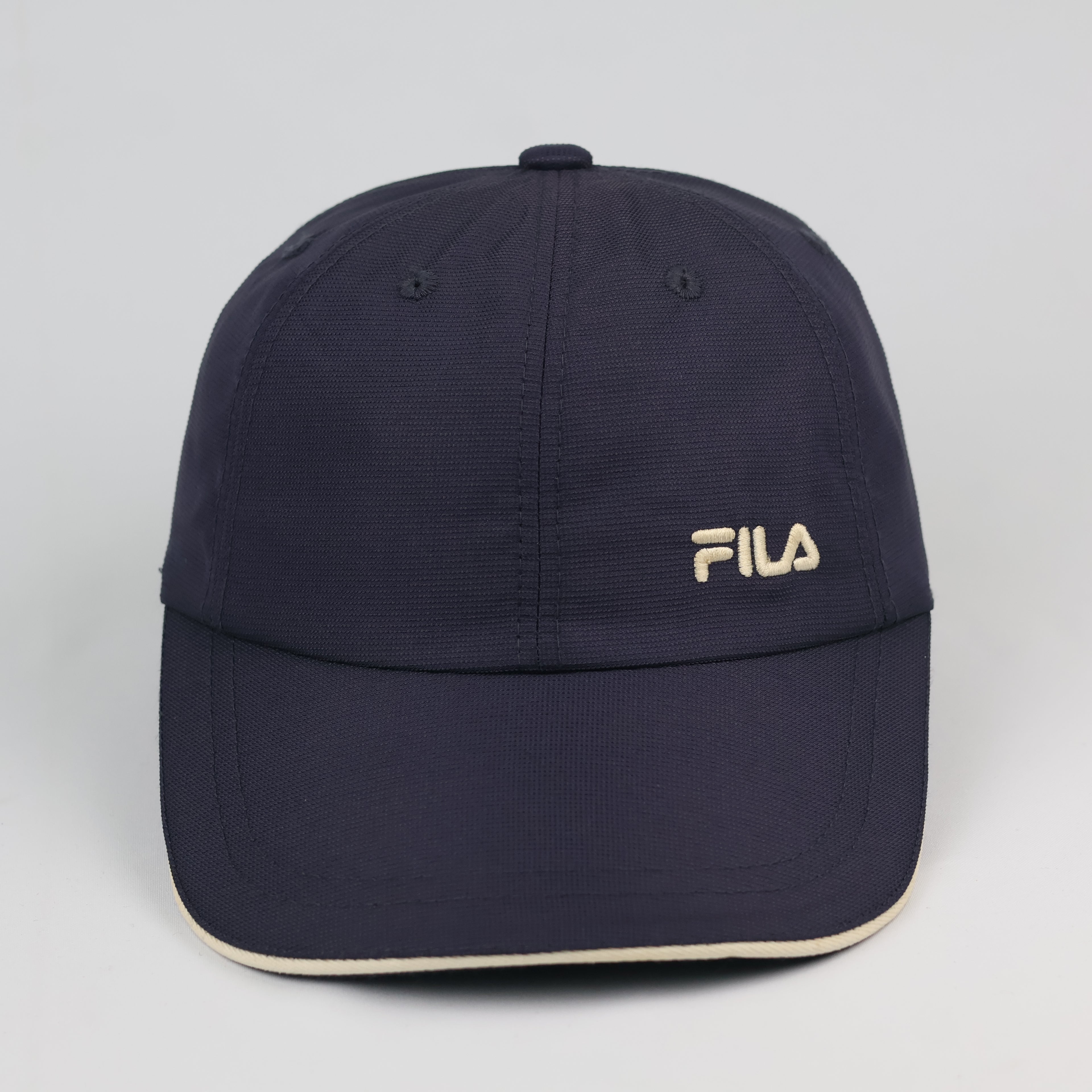 Vintage FILA "L'ARTE nello SPORT" Navy Thrifted Cap