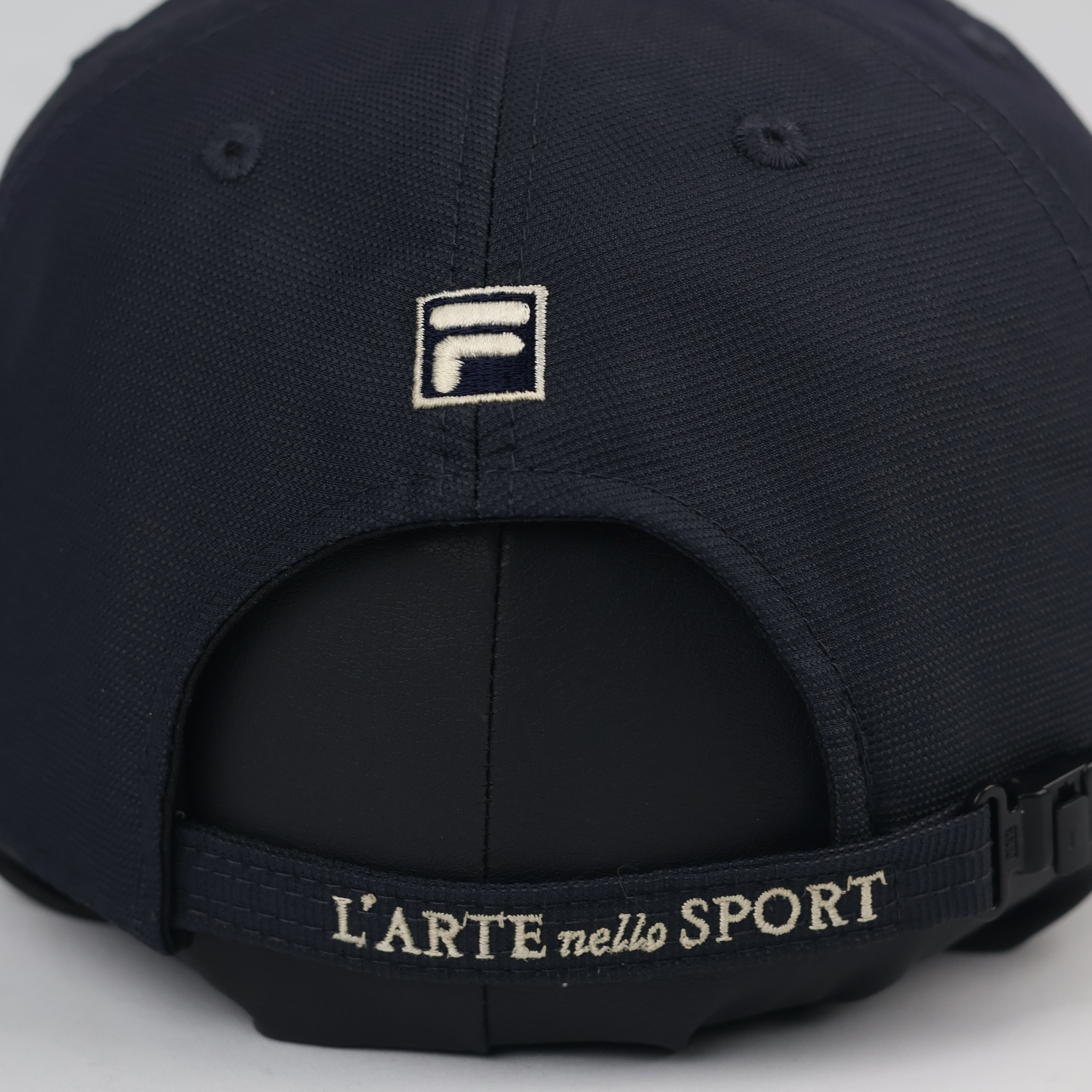 Vintage FILA "L'ARTE nello SPORT" Navy Thrifted Cap